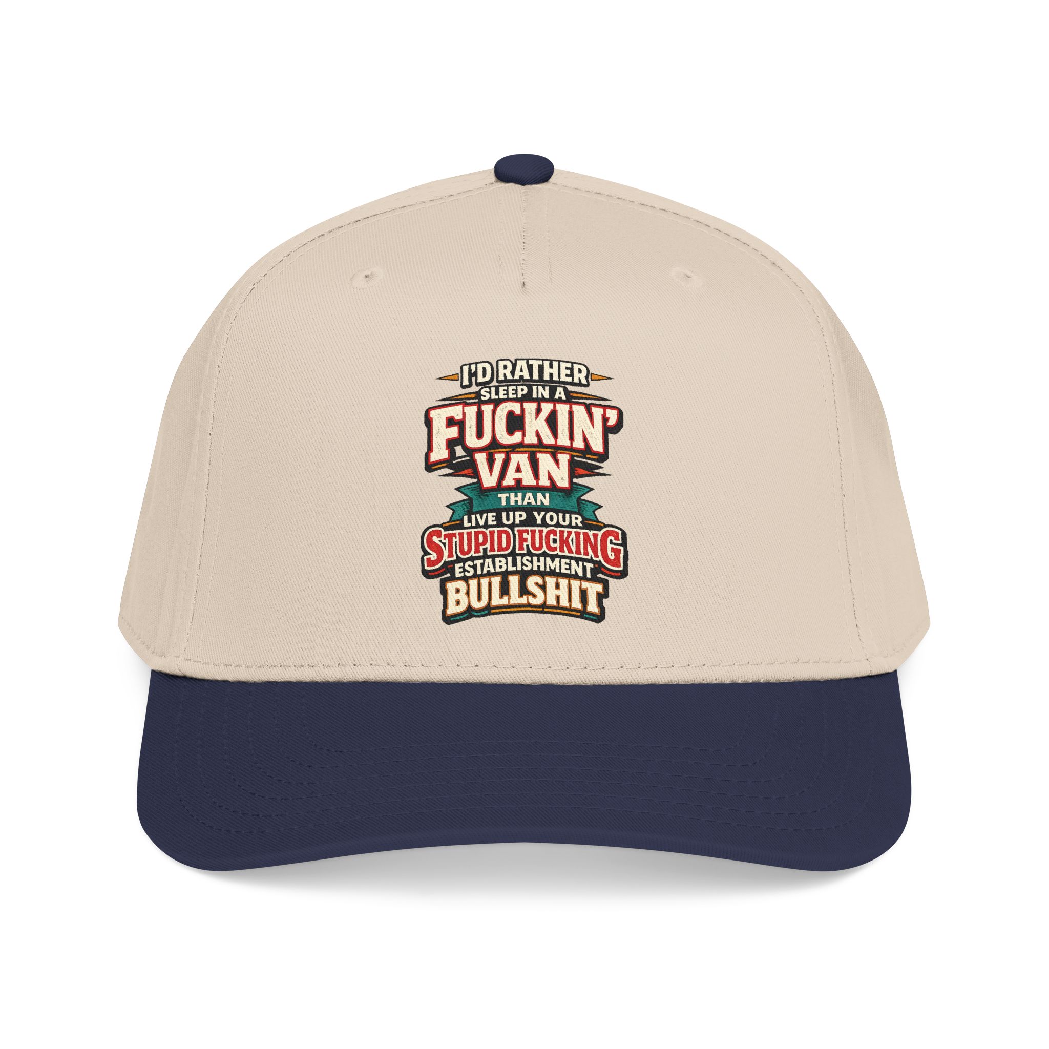 Baseball Cap - "I´d Rather Sleep in A Fucking Van" Design F**K-Line
