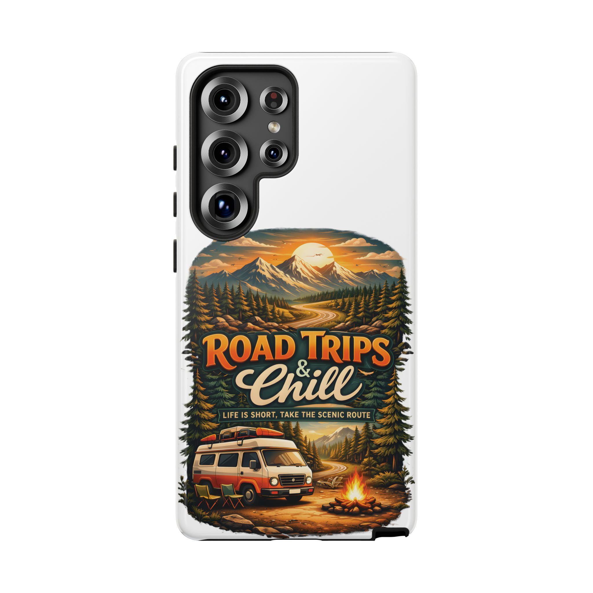 Phone Case — "Road Trips and Chill" (Design Scenic-Line)