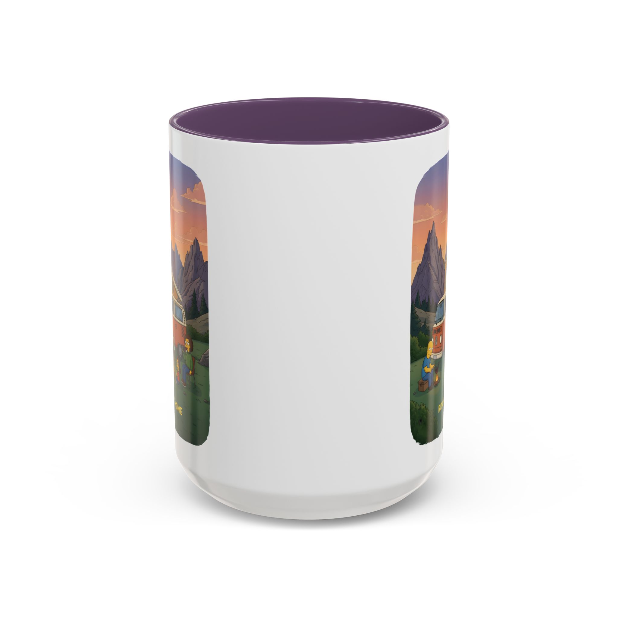 Accent Coffee Mug (11, 15oz) — "Roam Sweet Home" Design Sitcom-Line