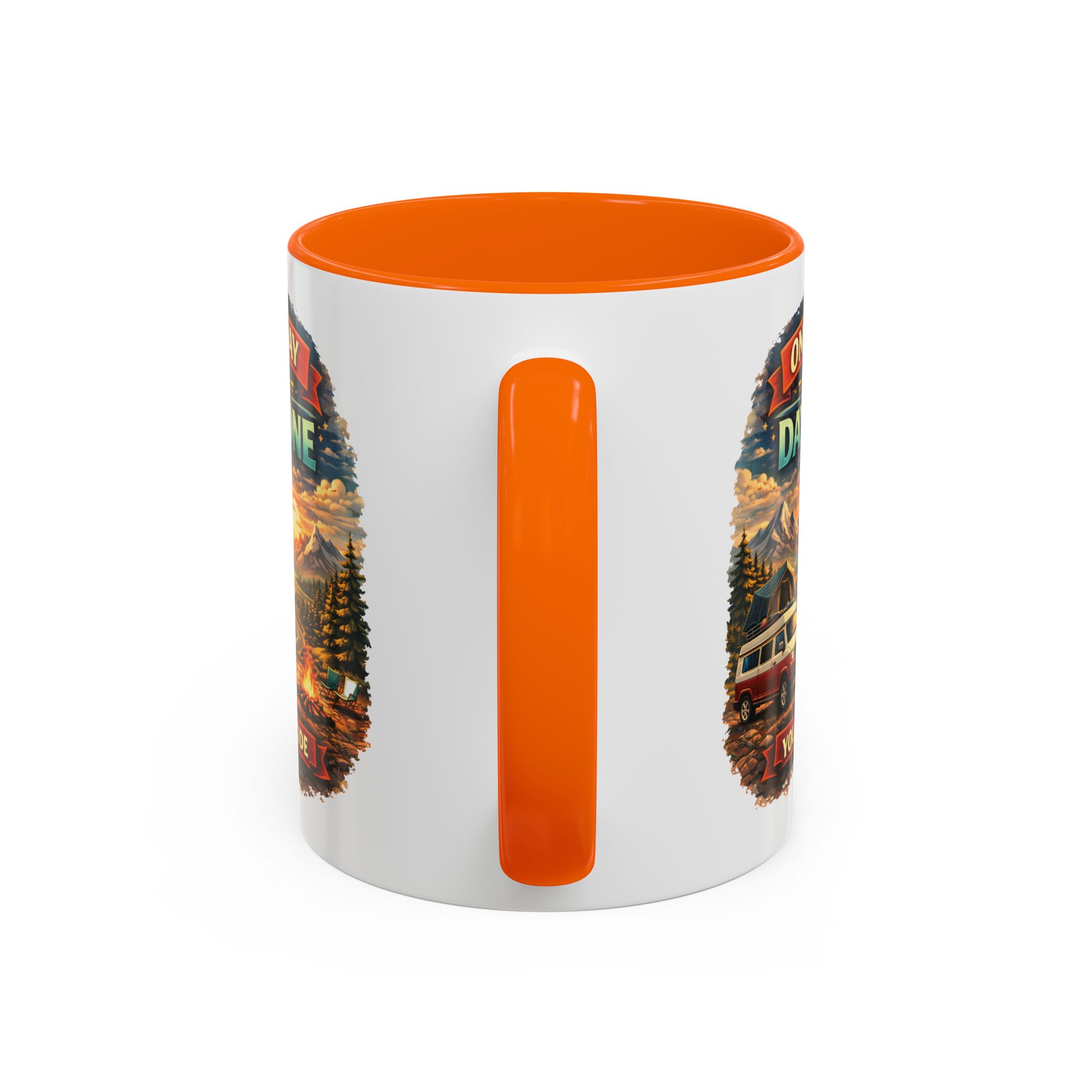 Accent Coffee Mug (11, 15oz) — "One Day Or Day One" Design Scenic-Line