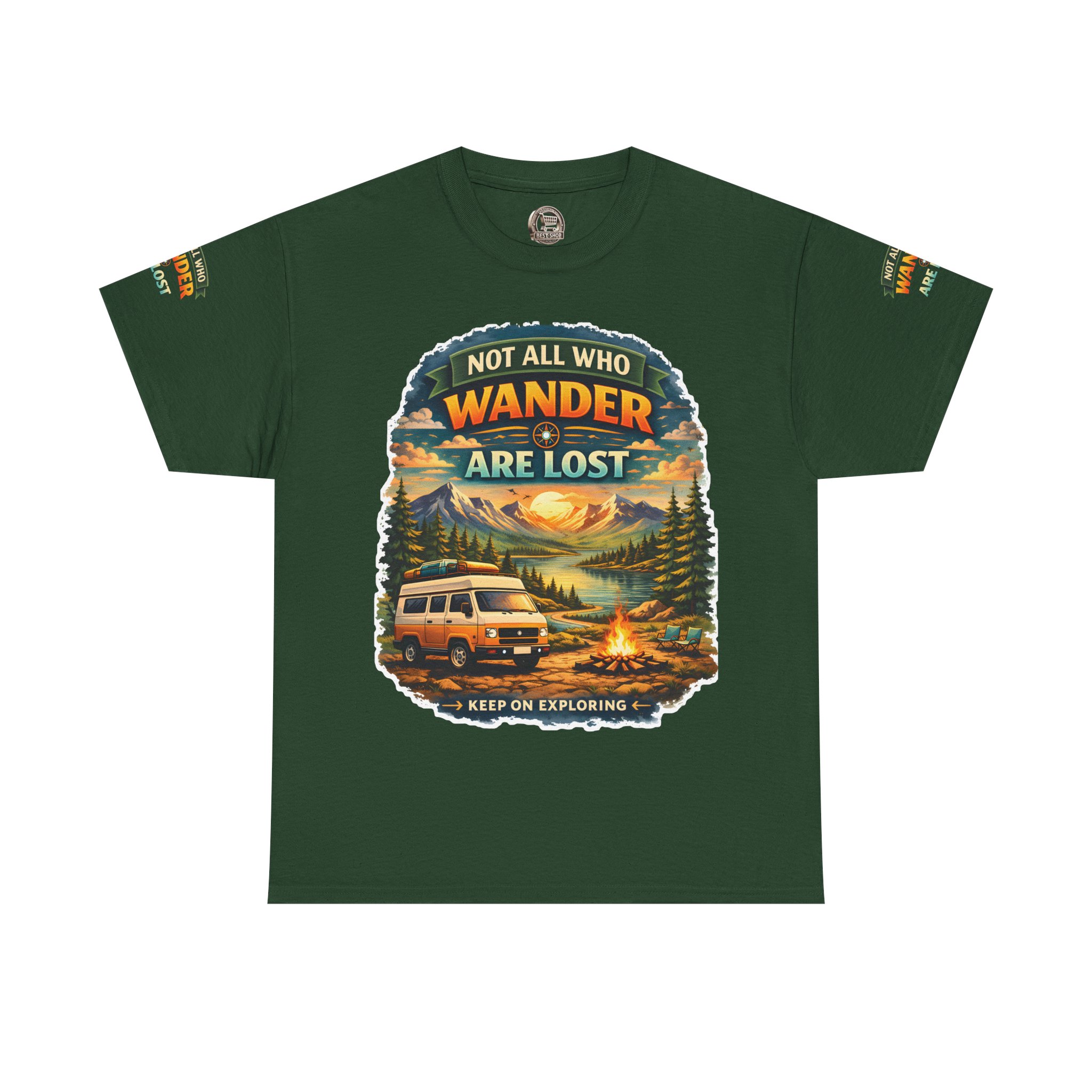 2402716383595812523_2048.jpeg Unisex Heavy Cotton Tee — "Not All Who Wander Are Lost" Design Scenic-Line