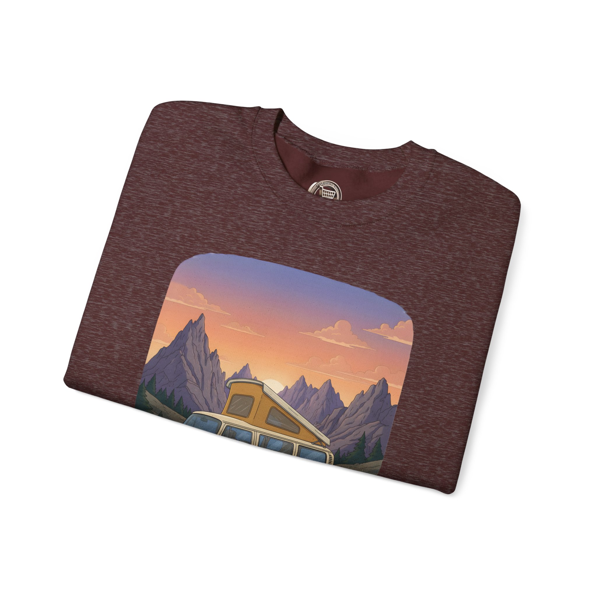 Unisex Heavy Blend™ Crewneck Sweatshirt — "Roam Sweet Home" Design Sitcom-Line