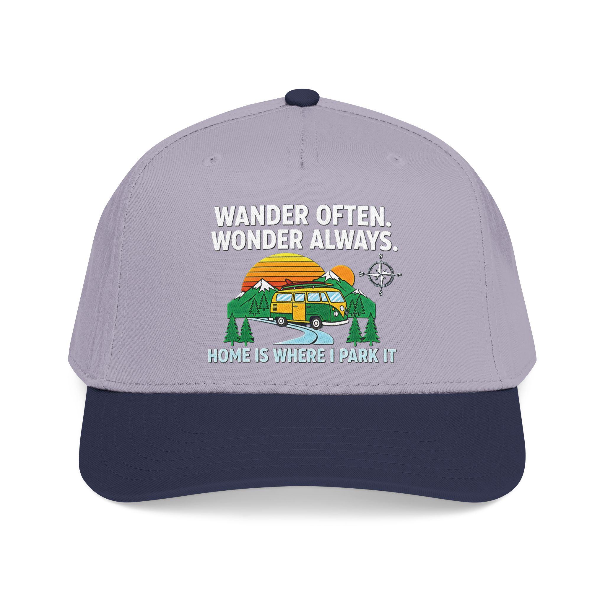 Baseball Cap — "Fueled by Exploration" Adventure Is My Compass Camper Hat
