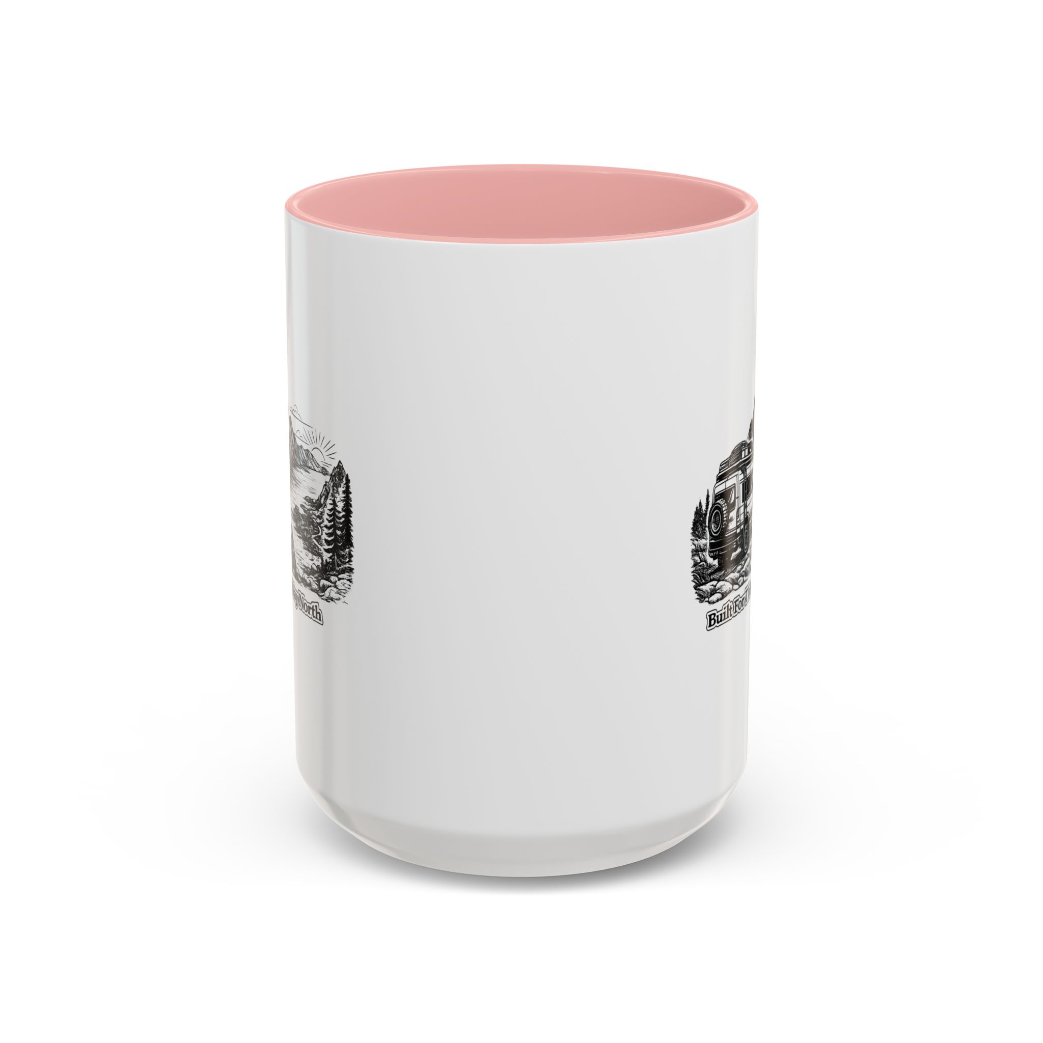 2417051248076341482_2048.jpeg Accent Coffee Mug (11, 15oz) — "Built For The Long Way North" Design Minimal-Line