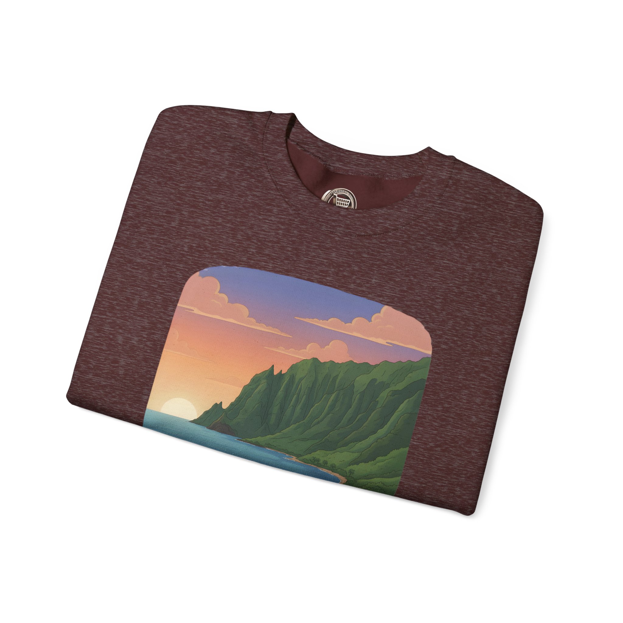 Unisex Heavy Blend™ Crewneck Sweatshirt — "Take Only Memories-Leave Only Footprints" Design Sitcom-Line