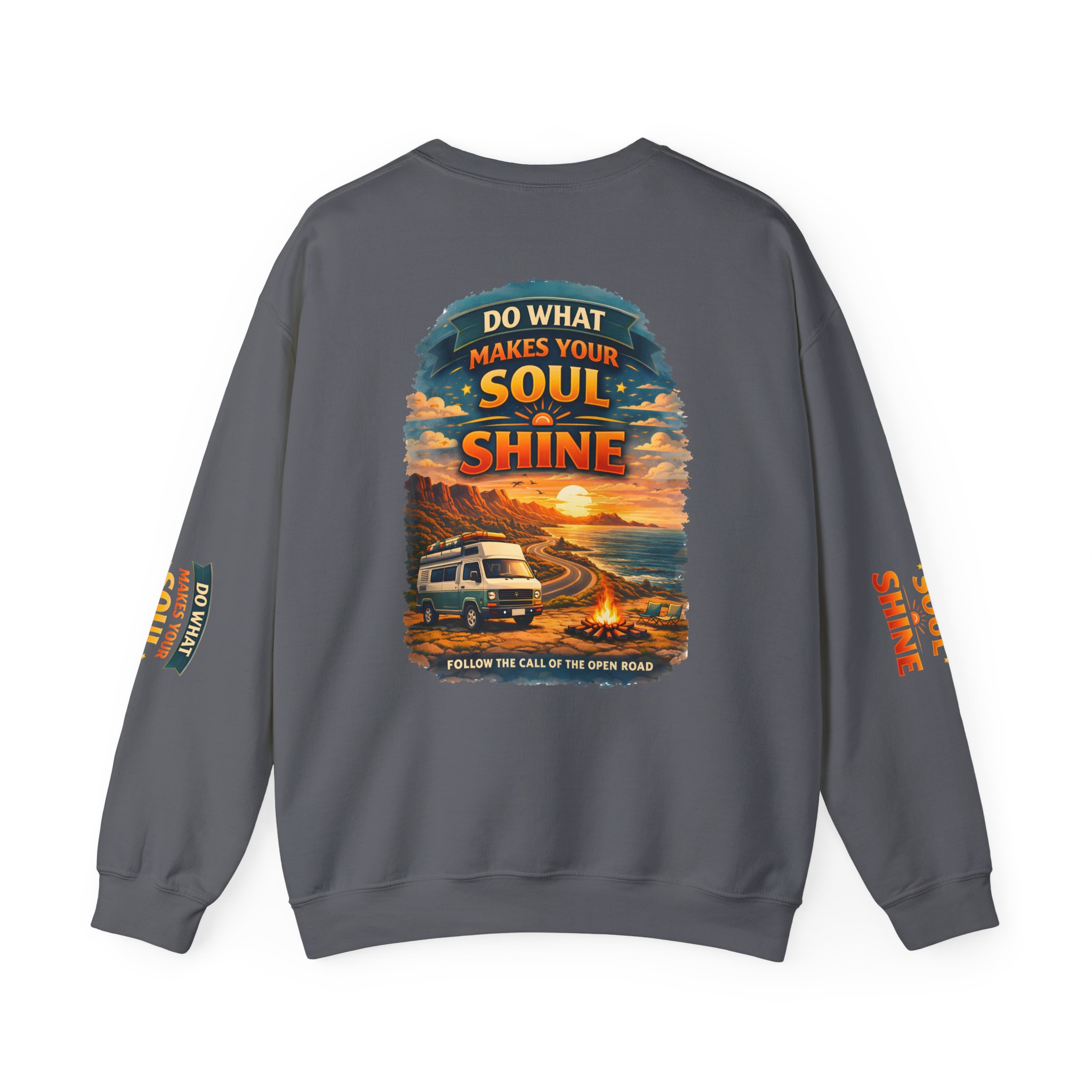 Unisex Heavy Blend™ Crewneck Sweatshirt — "Do What Makes Your Soul Shine" Design Scenic-Line