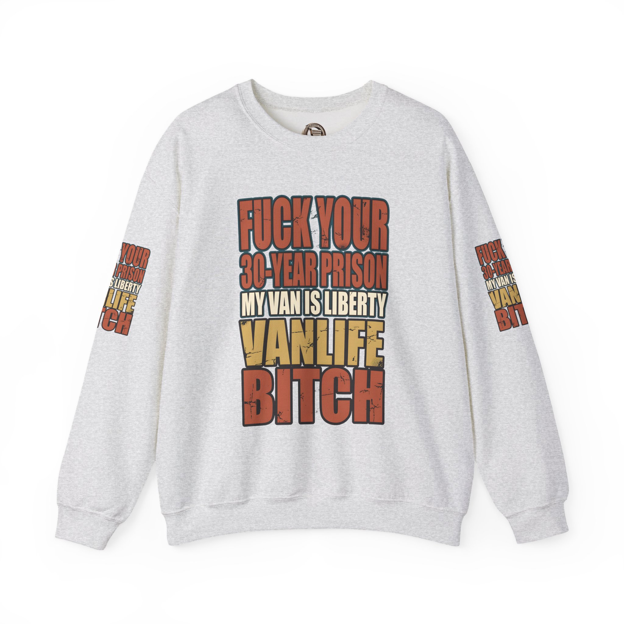 Unisex Heavy Blend™ Crewneck Sweatshirt — "Fuck Your 30 Year" Design F**K-Line
