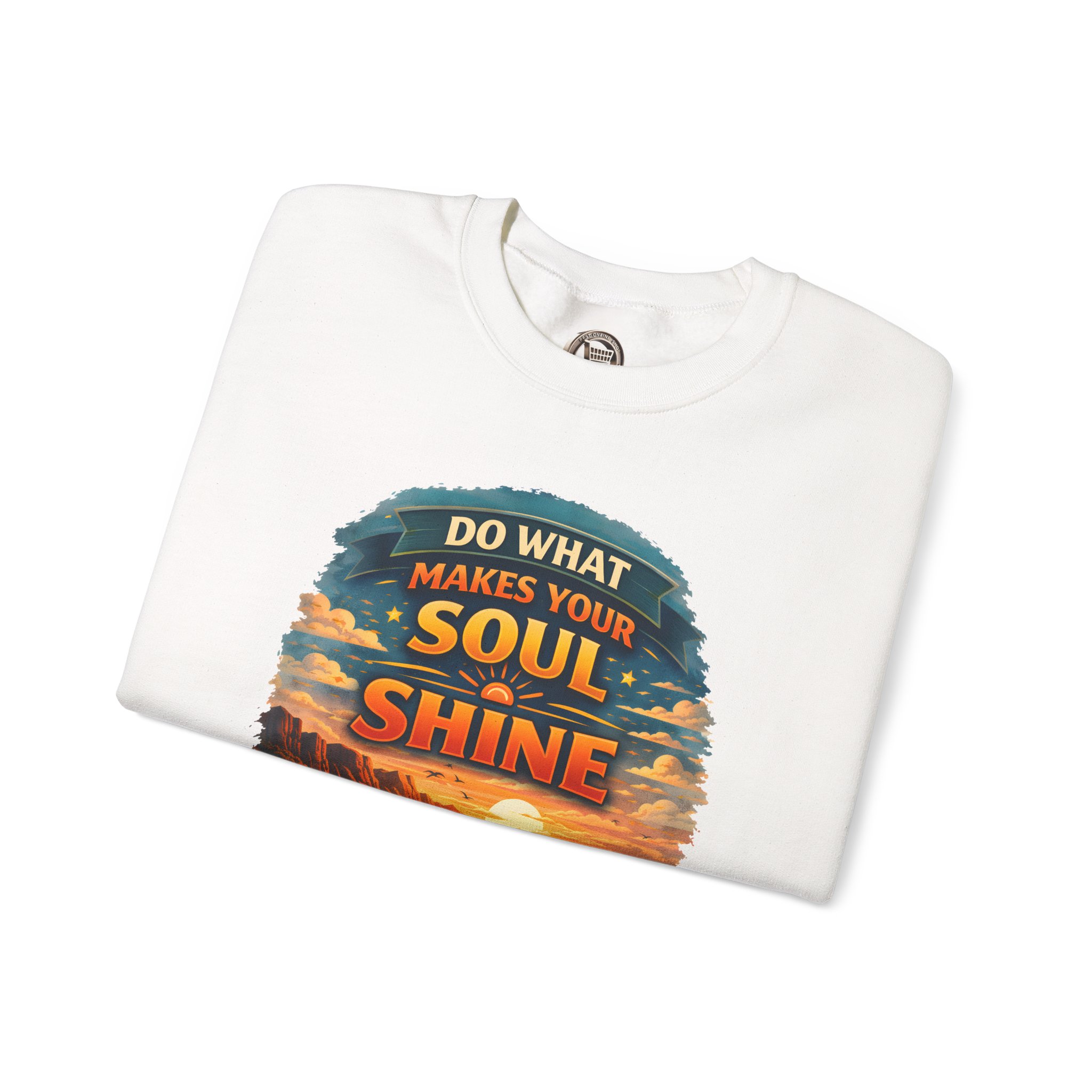 Unisex Heavy Blend™ Crewneck Sweatshirt — "Do What Makes Your Soul Shine" Design Scenic-Line