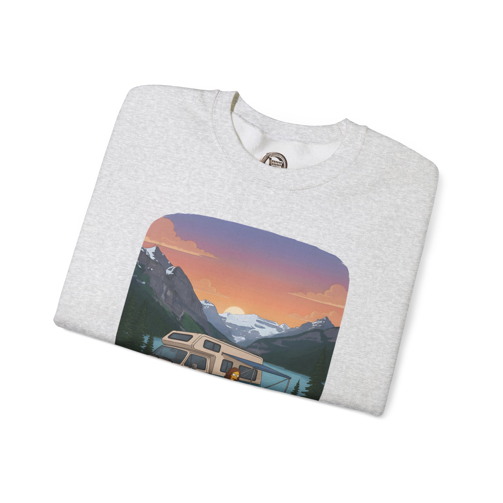 Unisex Heavy Blend™ Crewneck Sweatshirt — "Hit The Road-Find Your Soul" Design Sitcom-Line