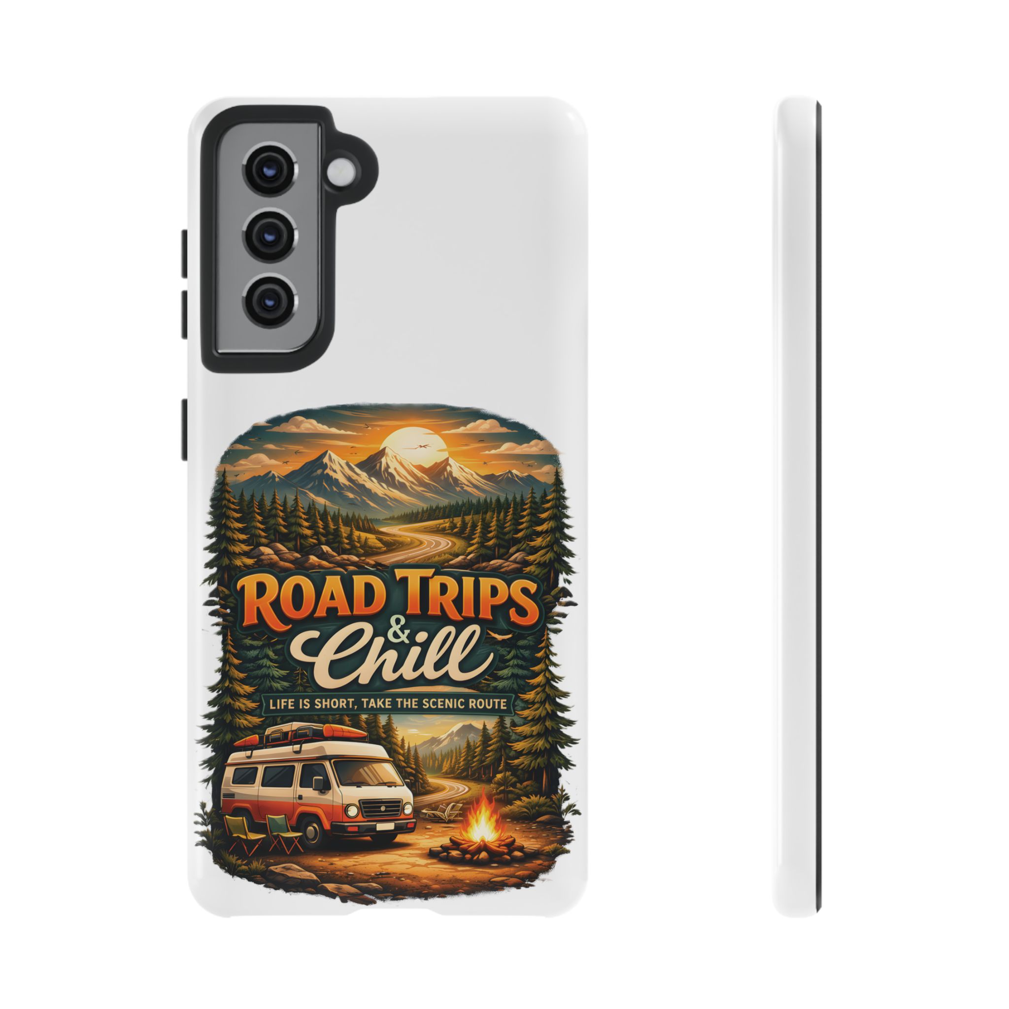 Phone Case — "Road Trips and Chill" (Design Scenic-Line)