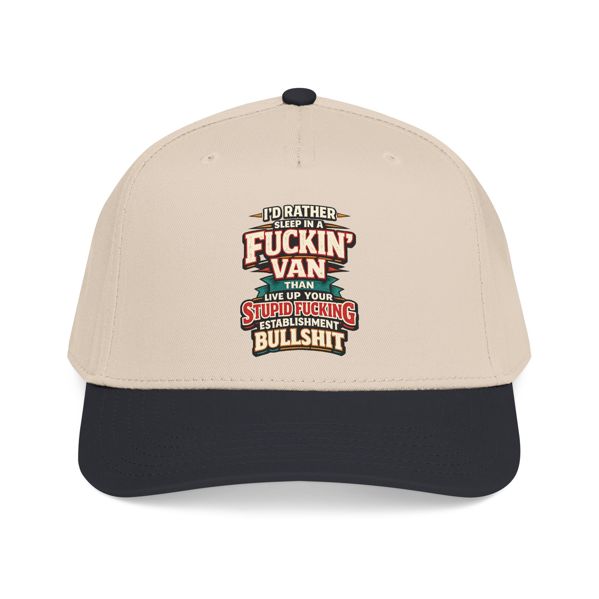 Baseball Cap - "I´d Rather Sleep in A Fucking Van" Design F**K-Line