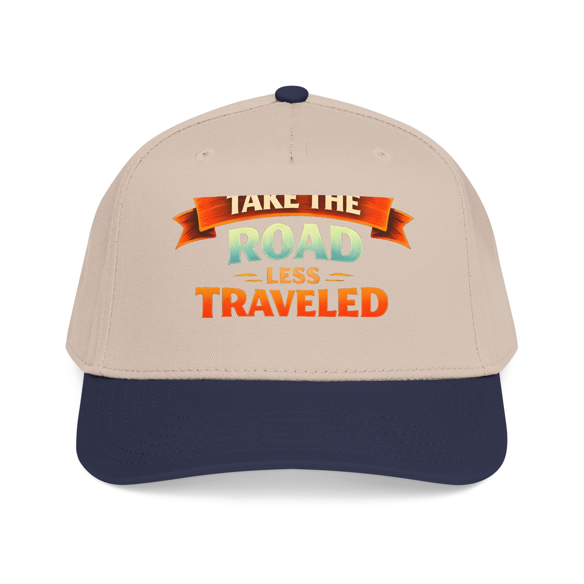 Baseball Cap - "Take The Road Less Traveled" Design Scenic-Line