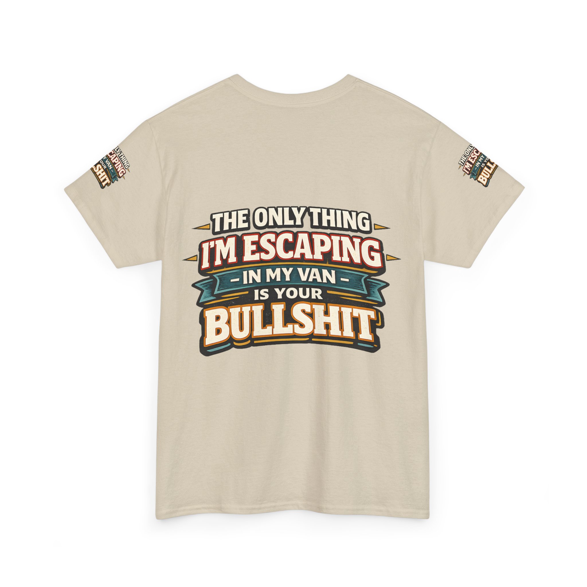 Unisex Heavy Cotton Tee — "The Only Thing I´m Escaping" Design F**K-Line