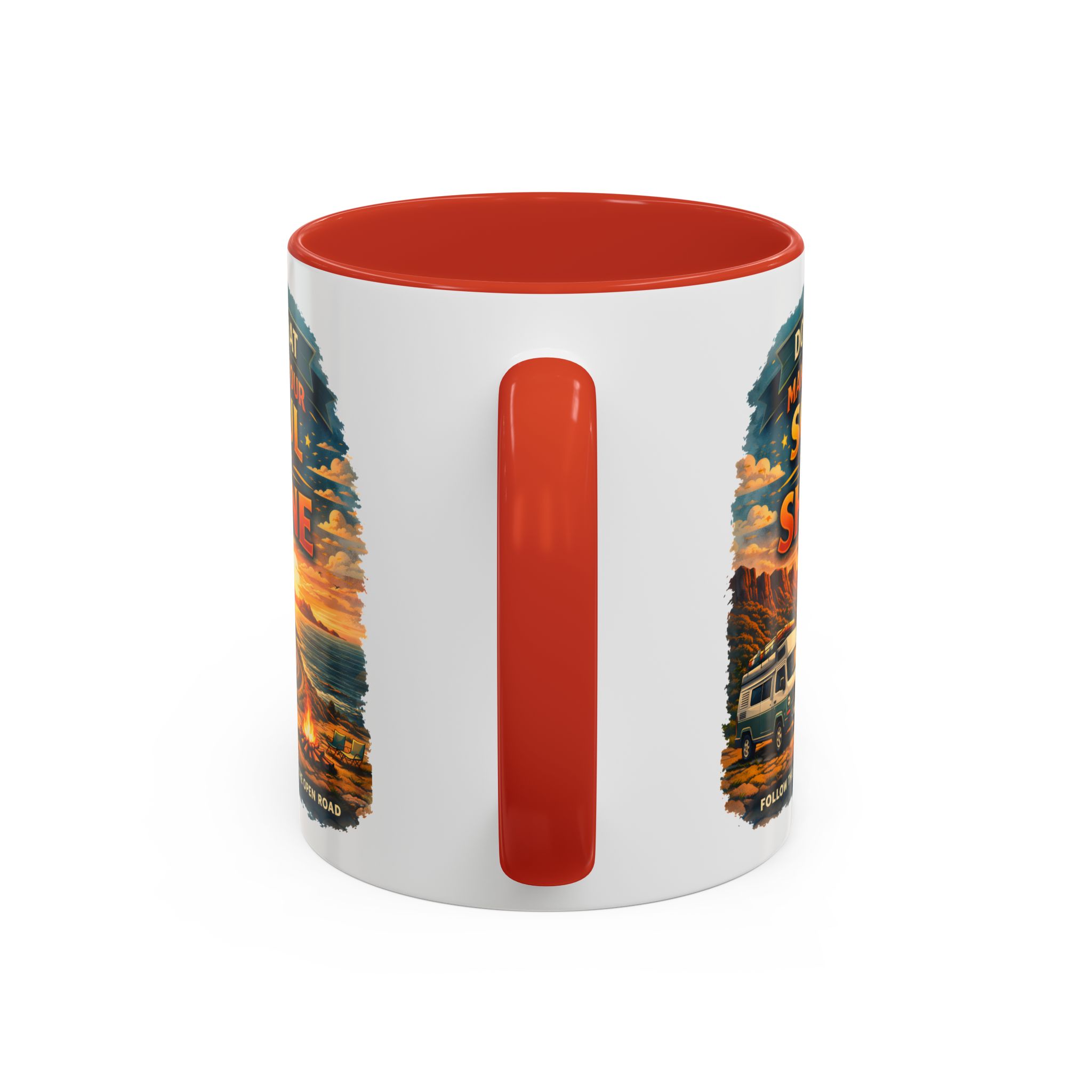 Accent Coffee Mug (11, 15oz) — "Do What Makes Your Soul Shine" Design Scenic-Line