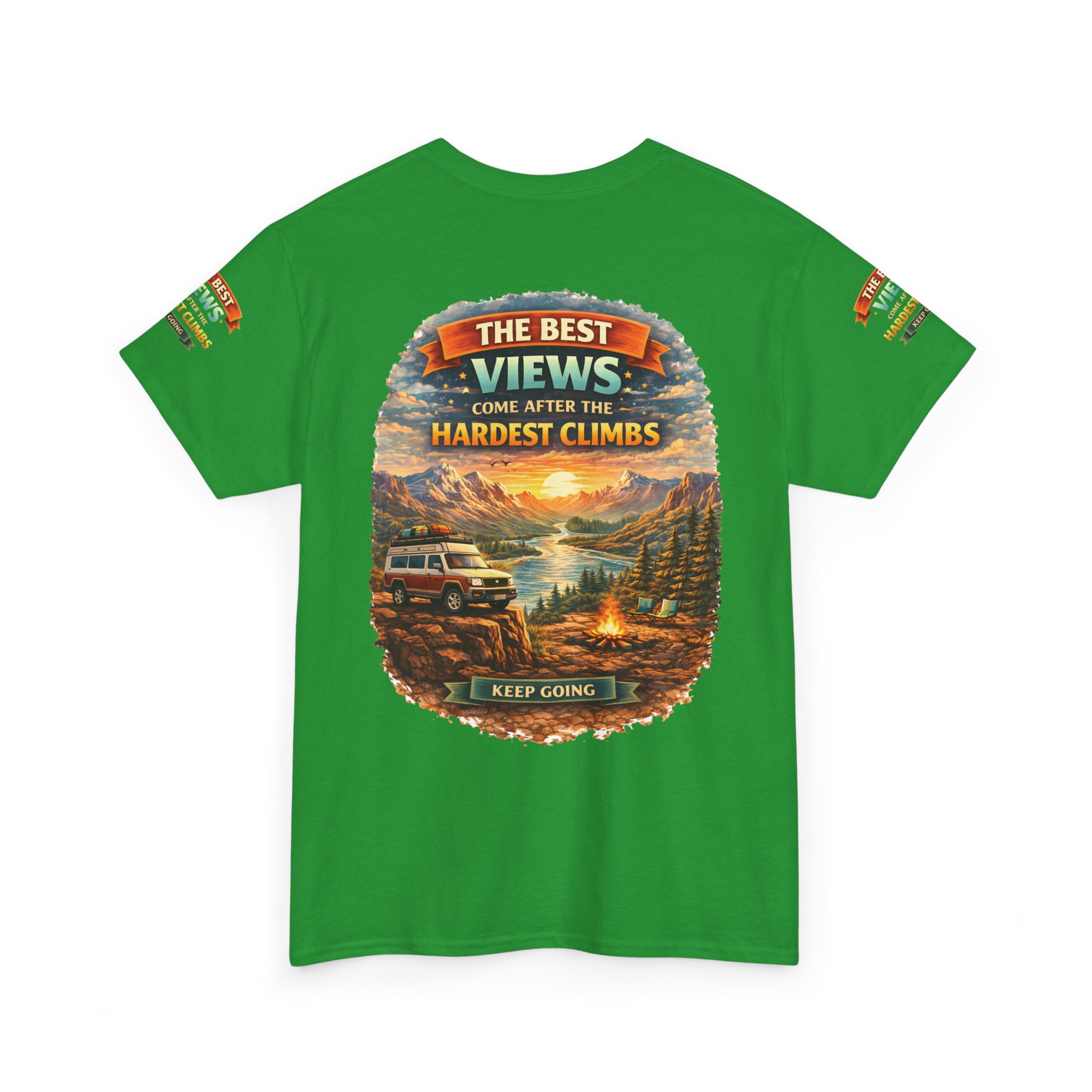 2498002713431066308_2048.jpeg Unisex Heavy Cotton Tee — "The Best Views" Design Scenic-Line