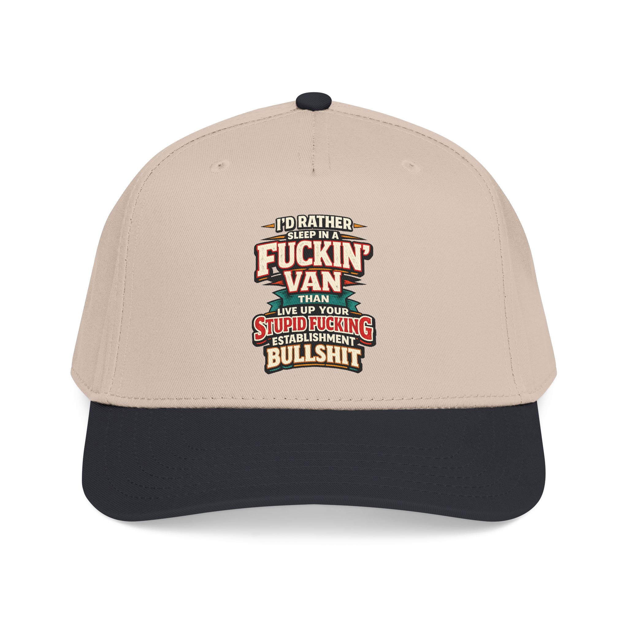 Baseball Cap - "I´d Rather Sleep in A Fucking Van" Design F**K-Line