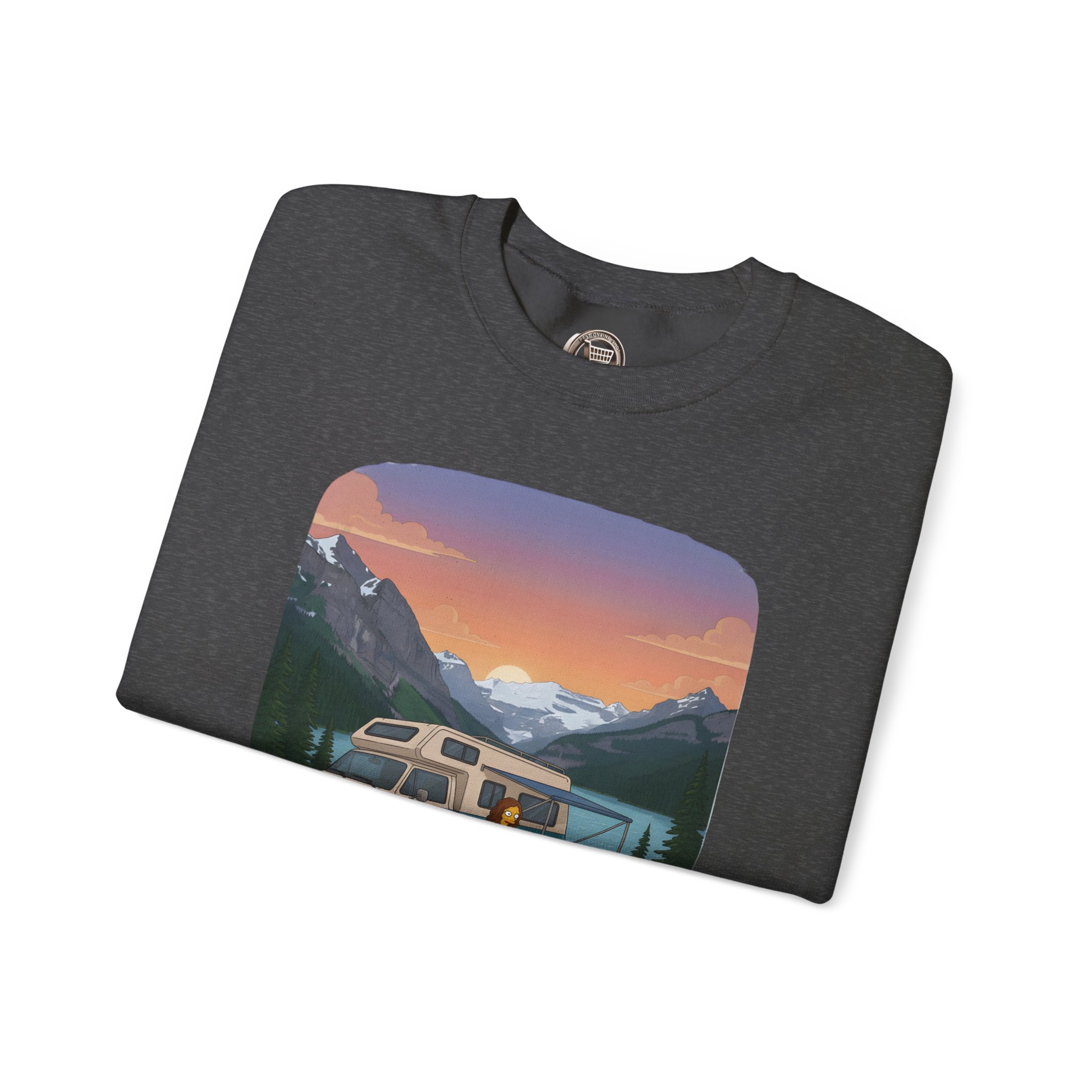 Unisex Heavy Blend™ Crewneck Sweatshirt — "Hit The Road-Find Your Soul" Design Sitcom-Line