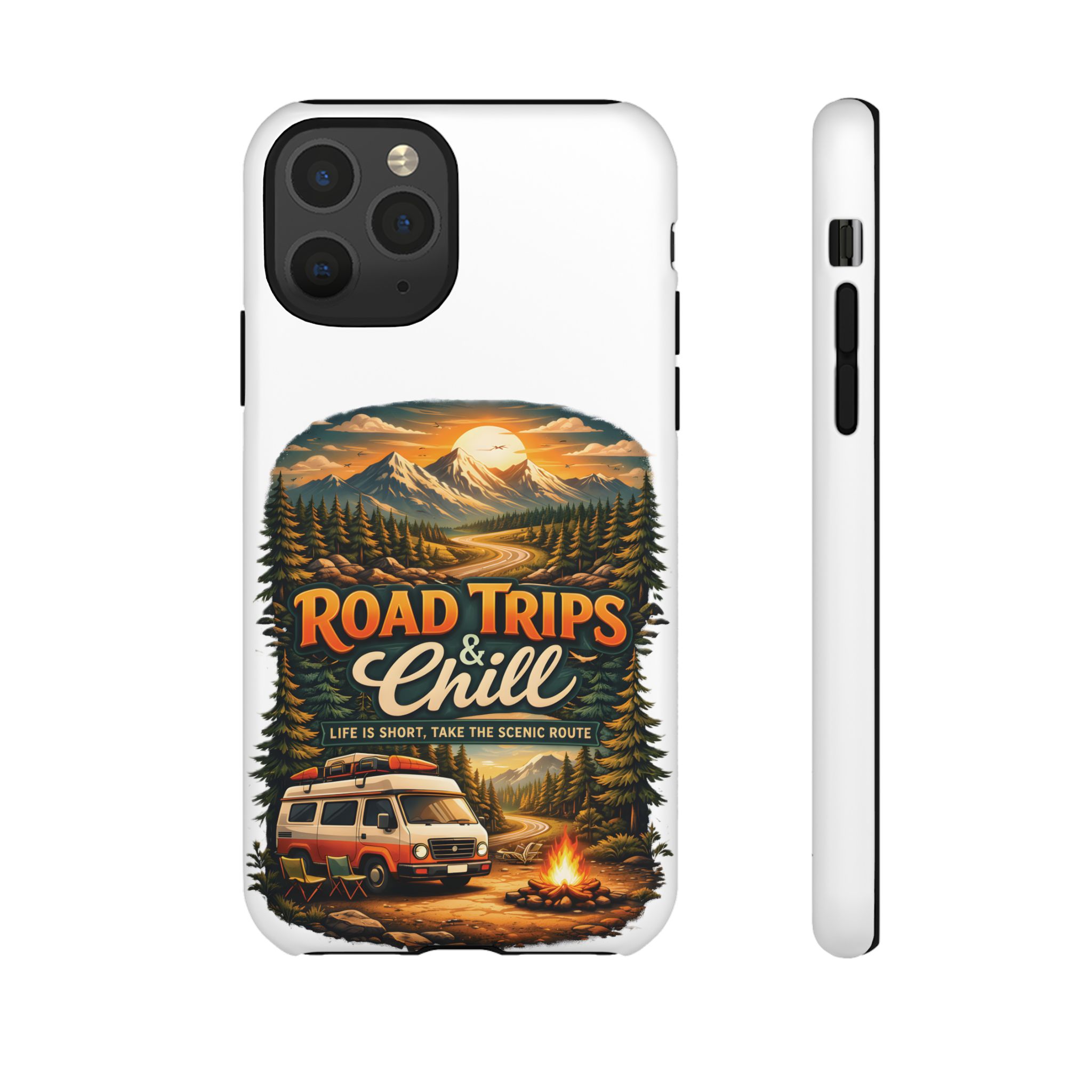 Phone Case — "Road Trips and Chill" (Design Scenic-Line)