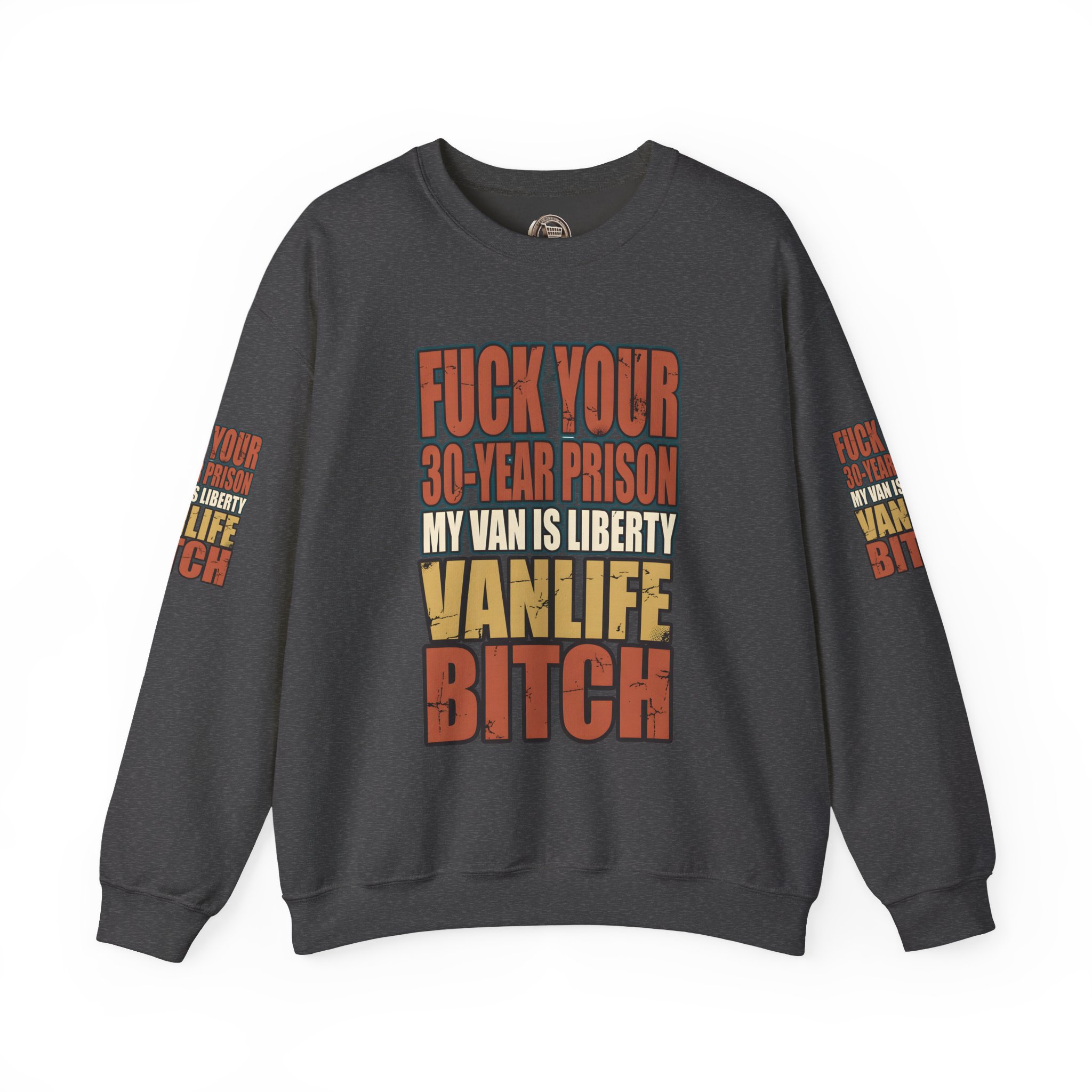 Unisex Heavy Blend™ Crewneck Sweatshirt — "Fuck Your 30 Year" Design F**K-Line