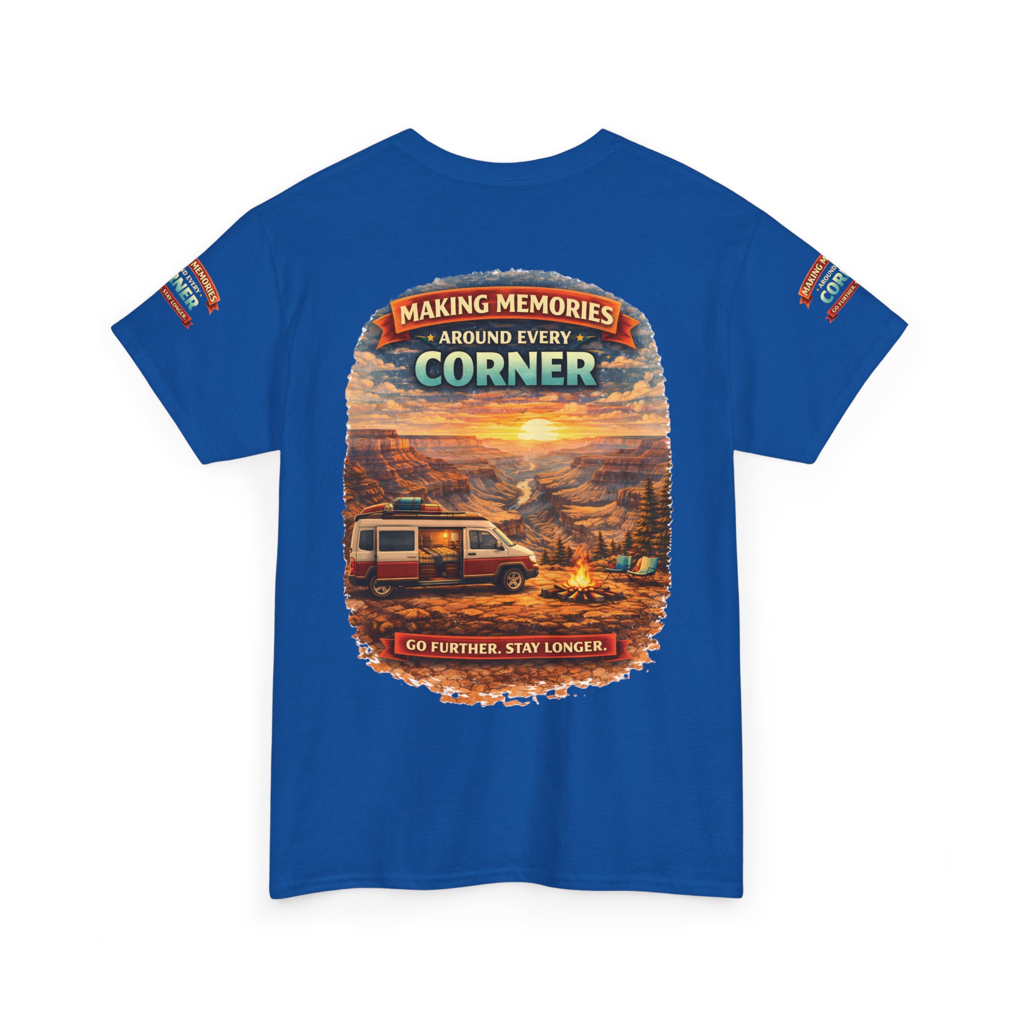 Unisex Heavy Cotton Tee — "Making Memories" Design Scenic-Line