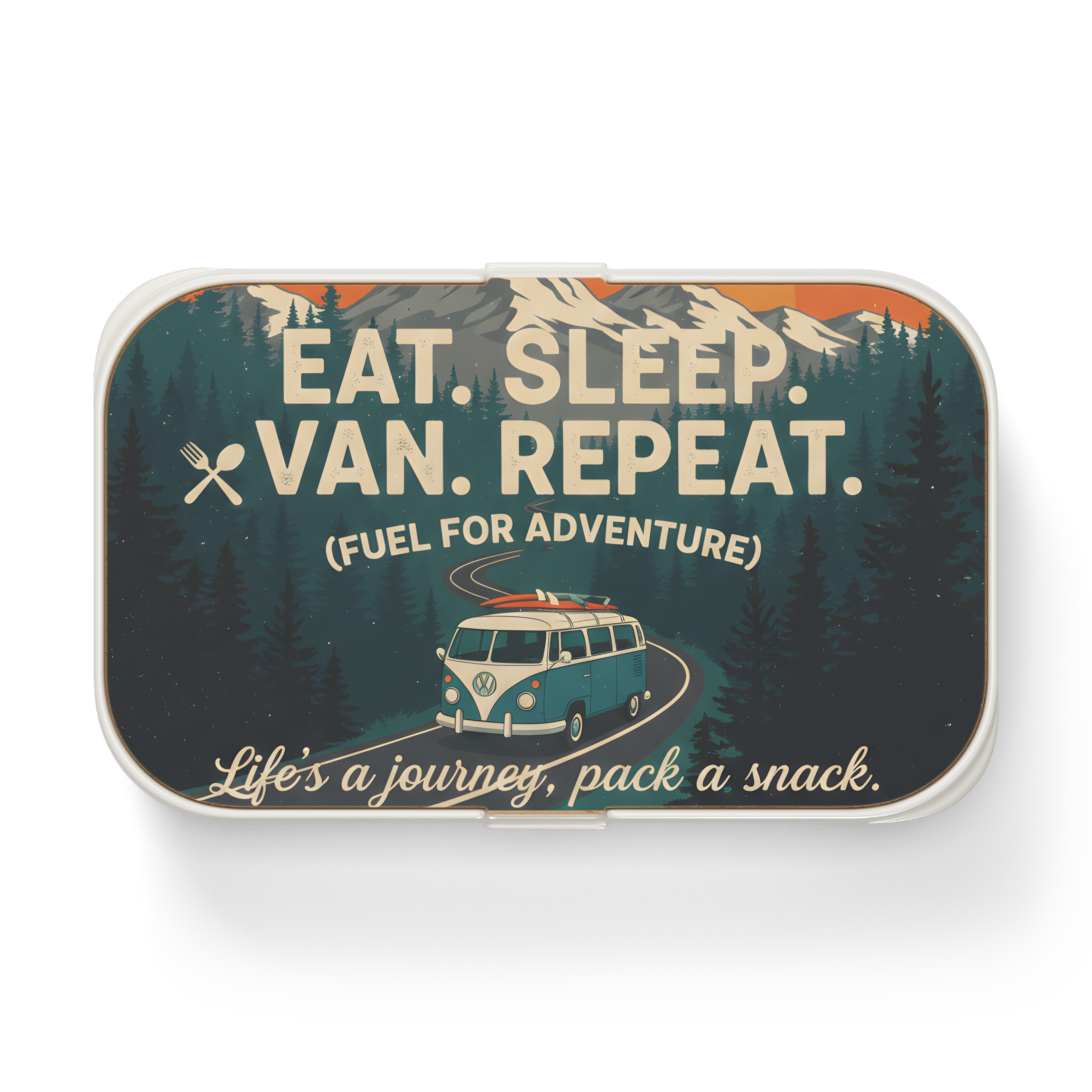 Adventure Camper Bento Box — Eat. Sleep. Van. Repeat. Retro Adventure Camper Design