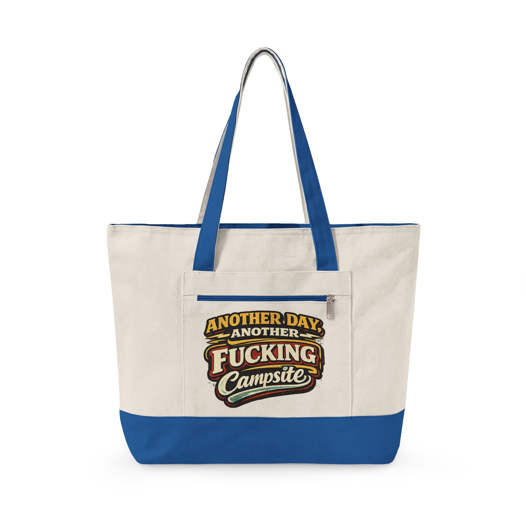 Zippered Canvas Tote — "Another Day" (Design F**K-Line)