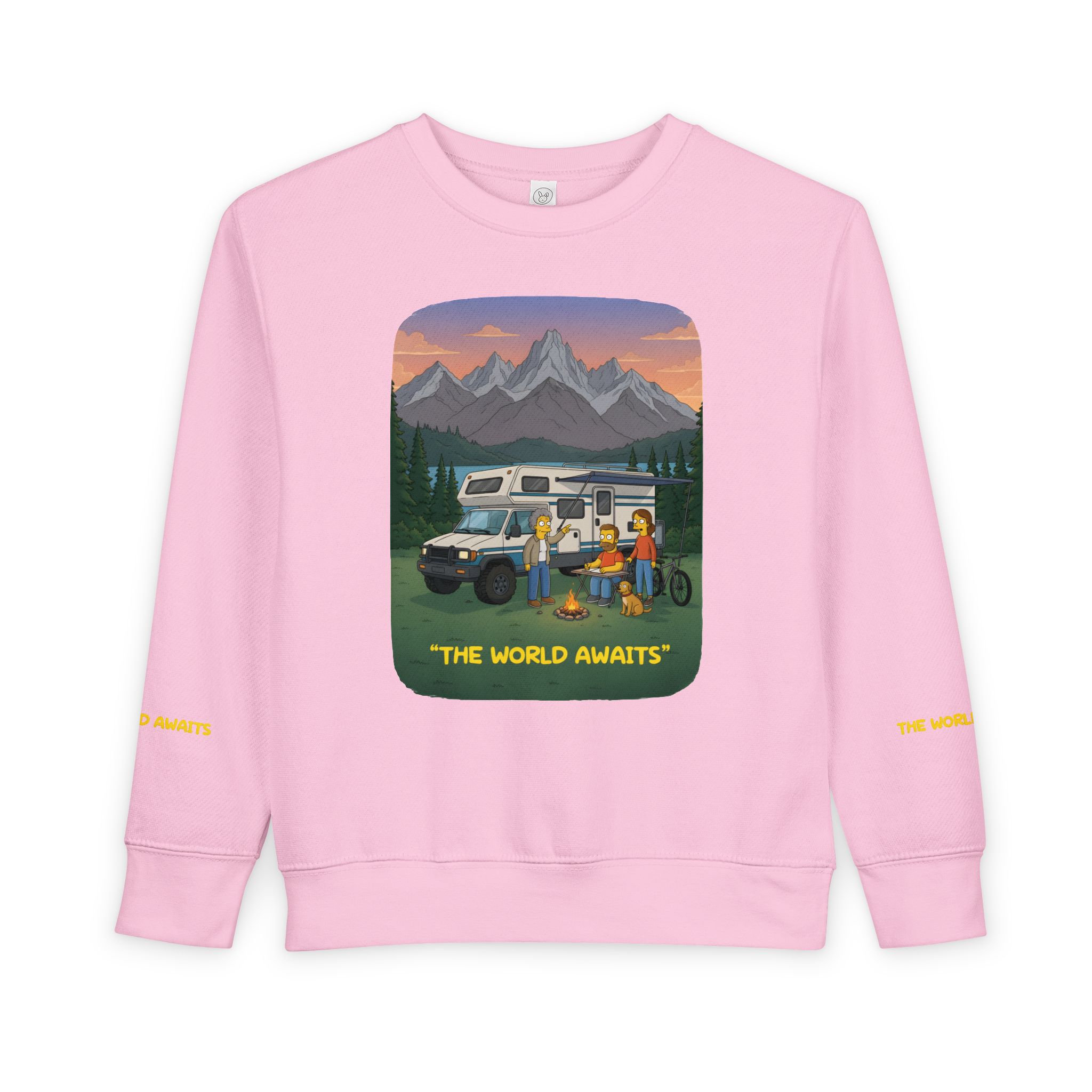 Toddler Sweatshirt - "The World Awaits" (Design Sitcom-Line)
