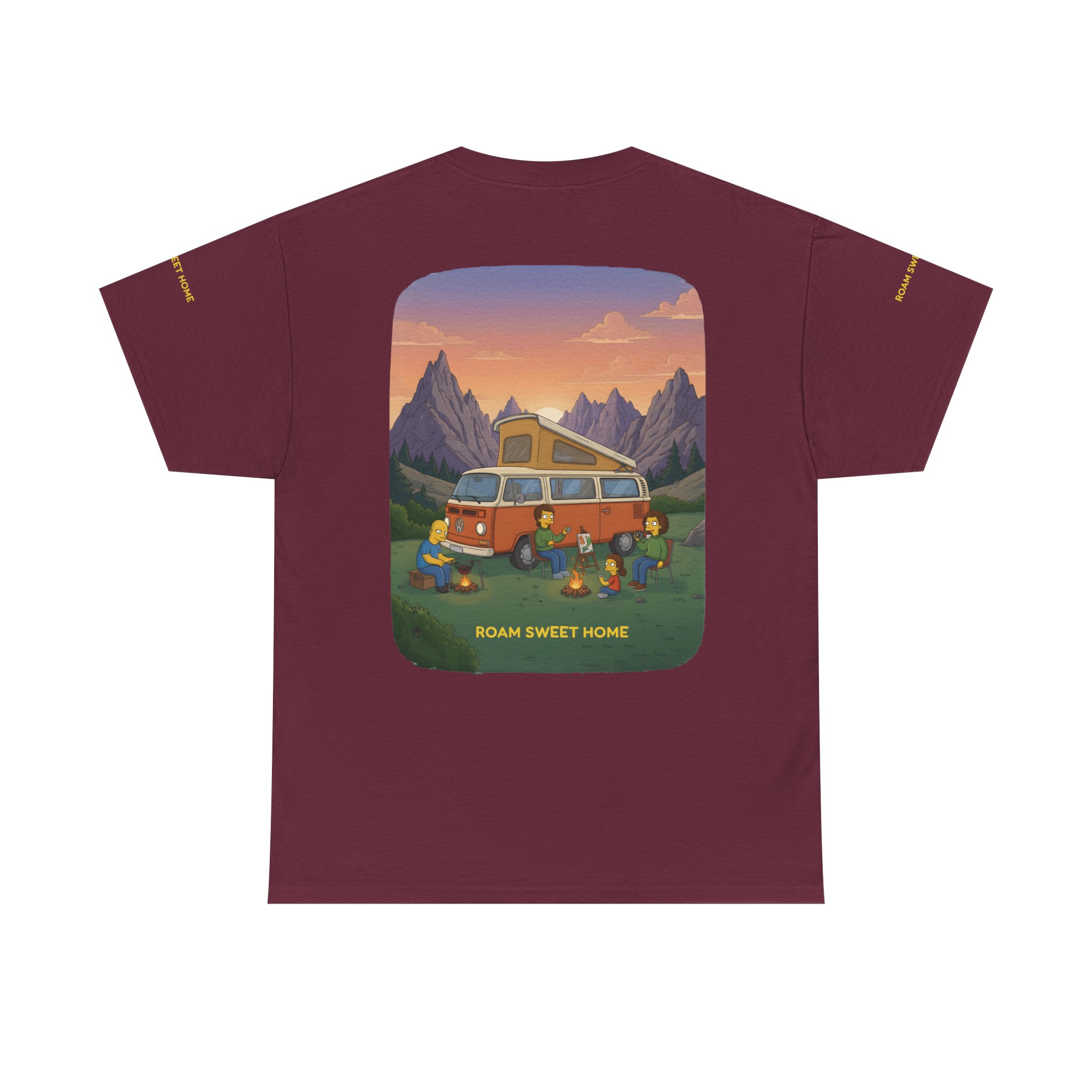 Unisex Heavy Cotton Tee — "Roam Sweet Home" Design Sitcom-Line