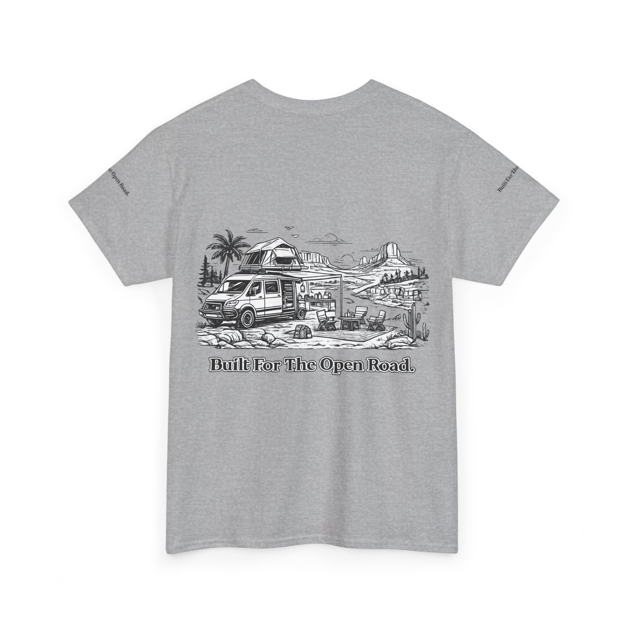 2574642669498929615_2048.jpeg Unisex Heavy Cotton Tee — "Built For The Open Road" Design Minimal-Line