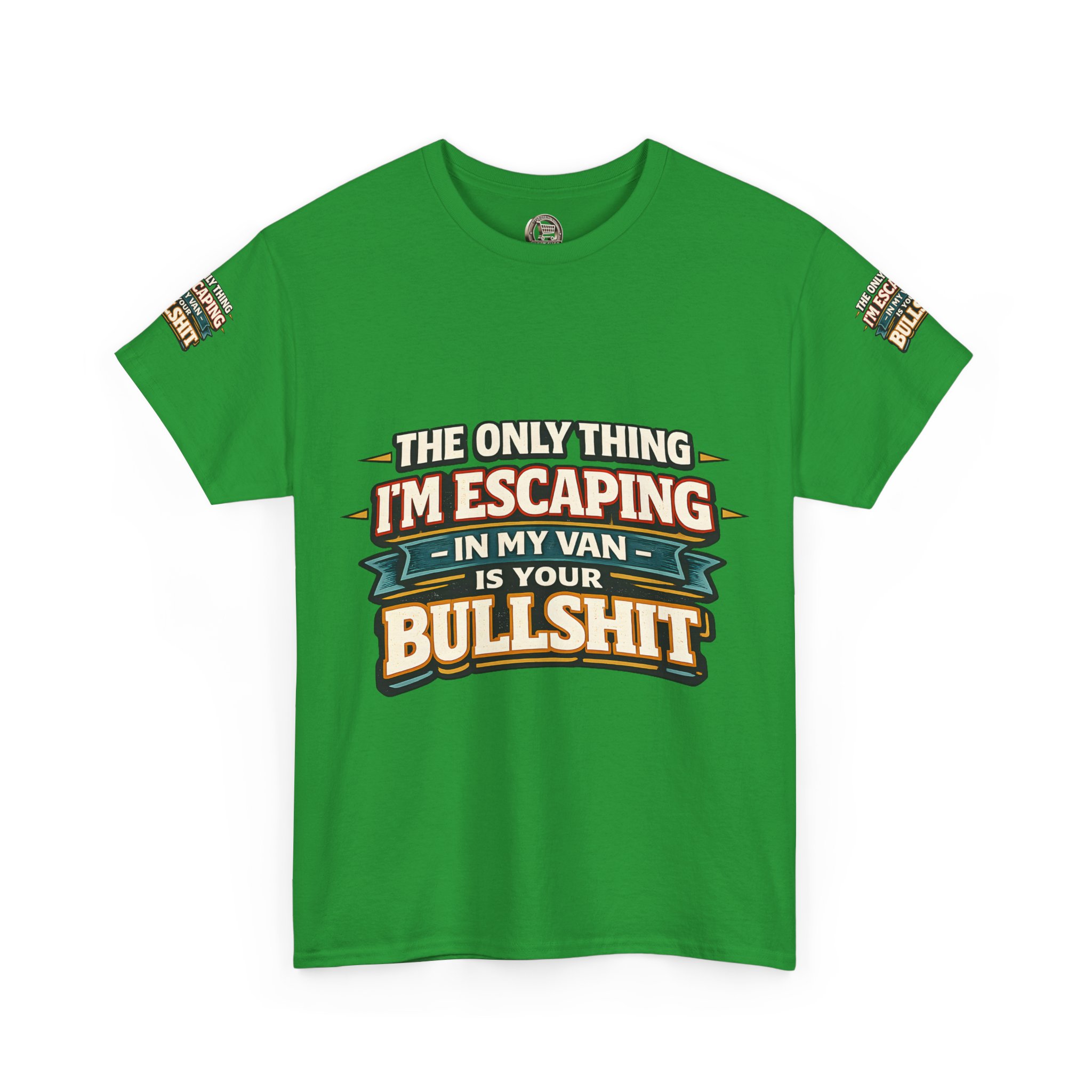 Unisex Heavy Cotton Tee — "The Only Thing I´m Escaping" Design F**K-Line