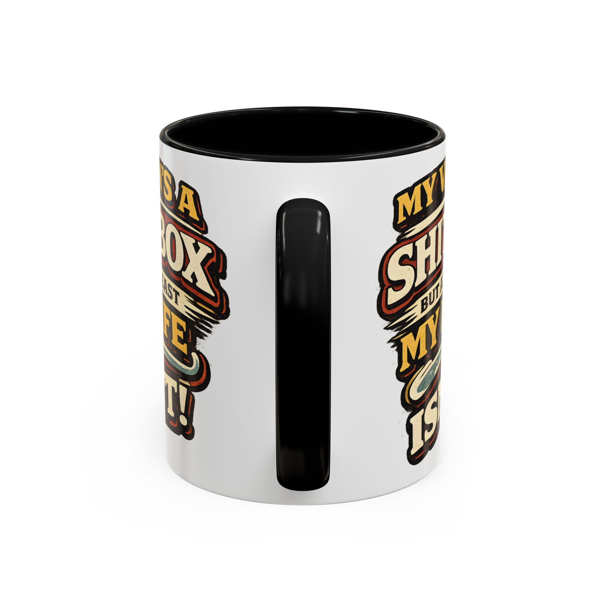 Accent Coffee Mug (11, 15oz) — "My Van`s A Shitbox" Design F**K-Line