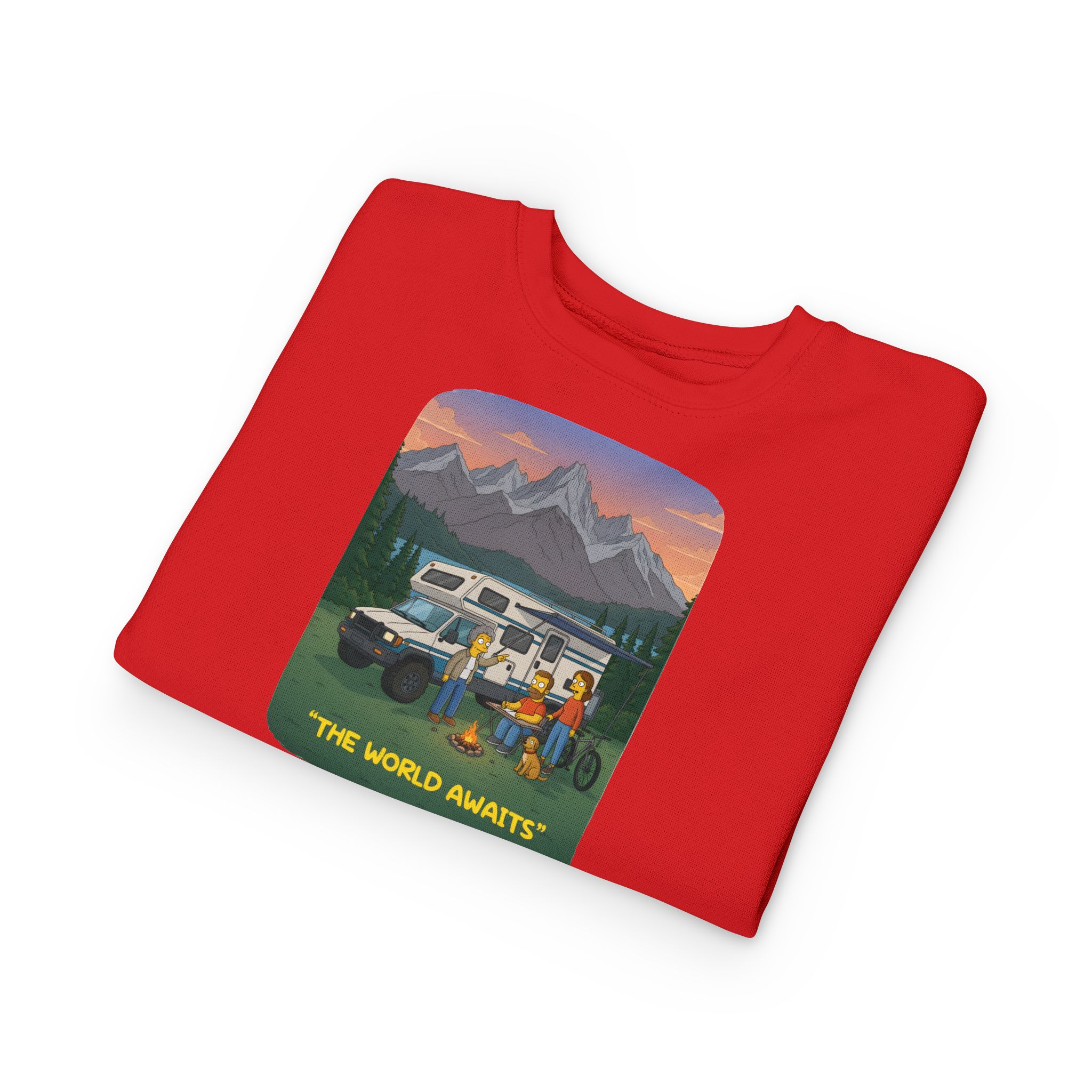 Toddler Sweatshirt - "The World Awaits" (Design Sitcom-Line)