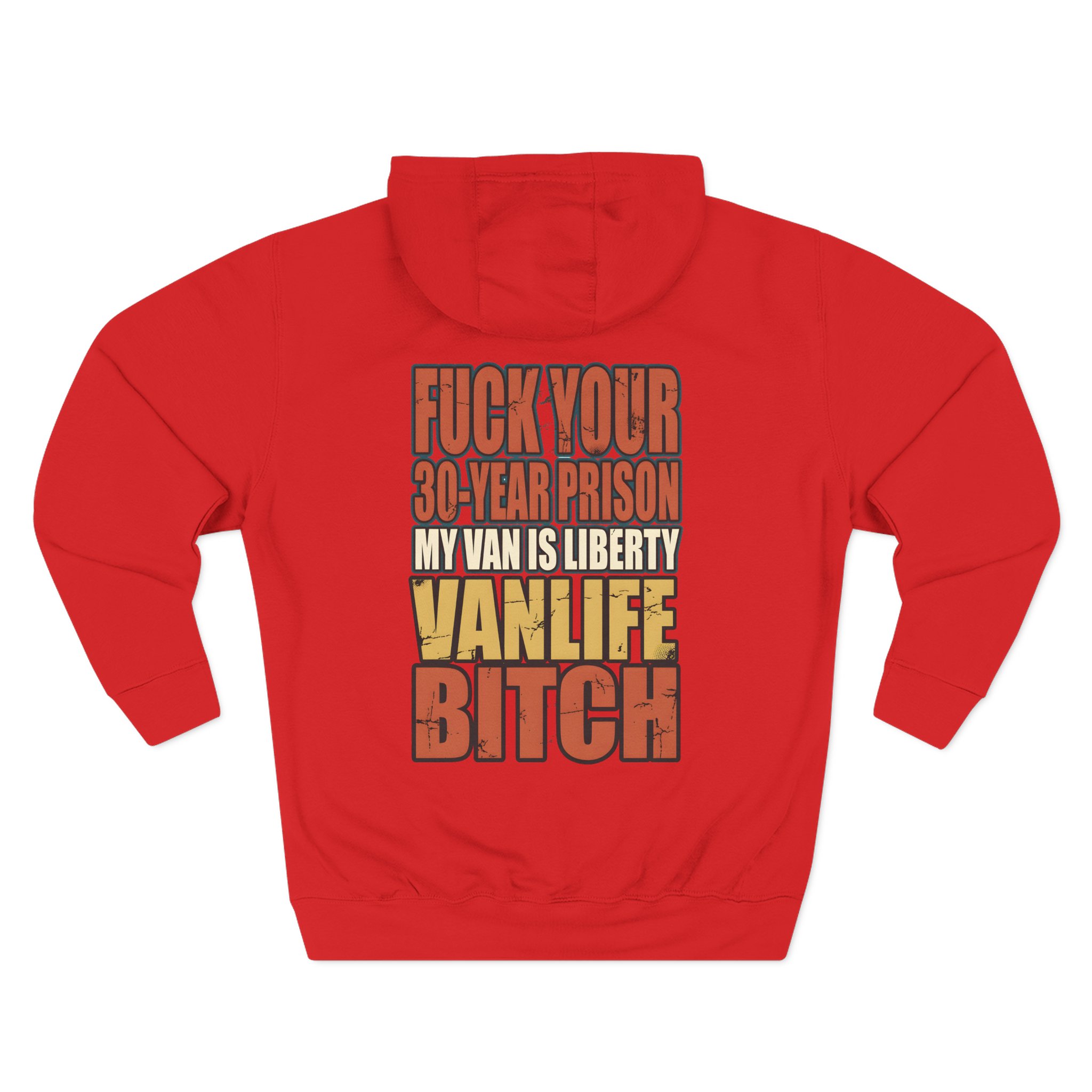 Three-Panel Fleece Hoodie - "Fuck Your 30 Year" Design F**K-Line