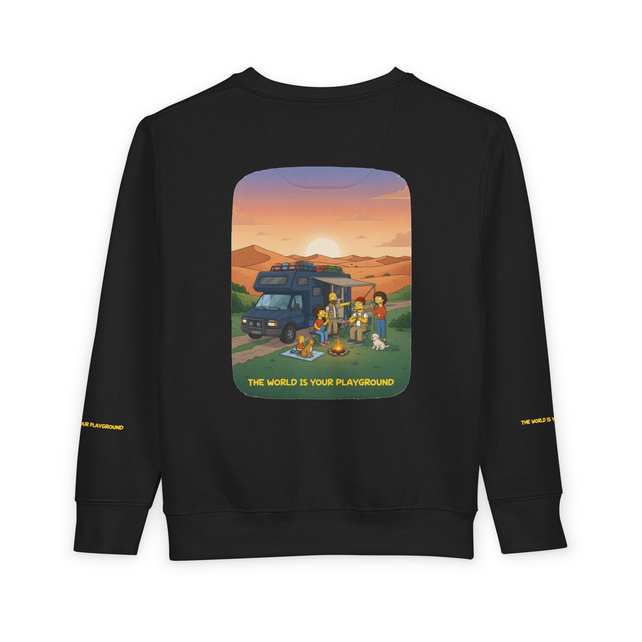 Toddler Sweatshirt - "The World Is Your playground" (Design Sitcom-Line)