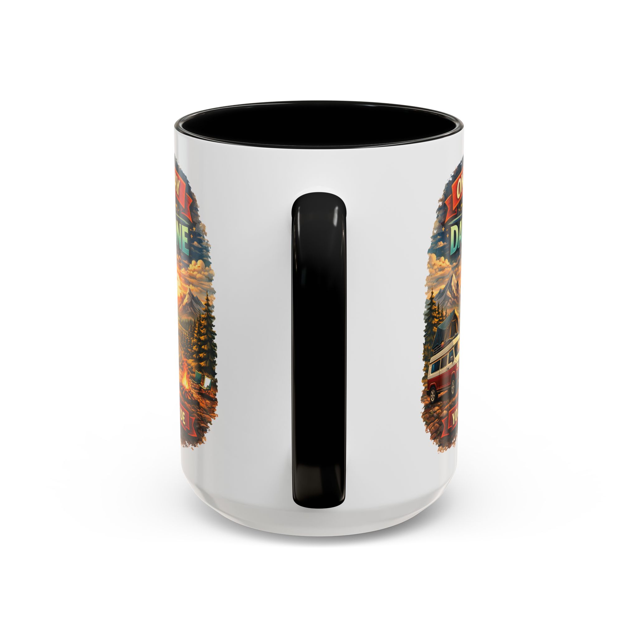 Accent Coffee Mug (11, 15oz) — "One Day Or Day One" Design Scenic-Line