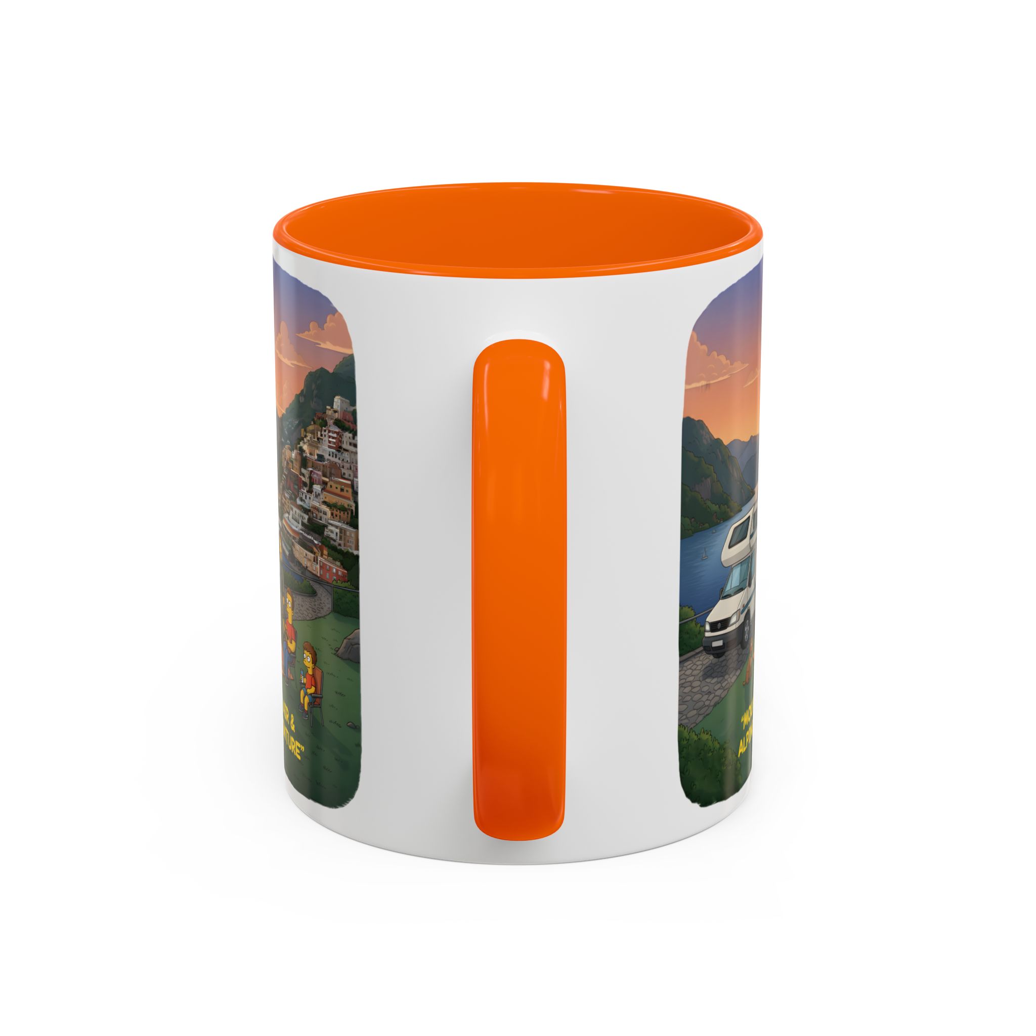 Accent Coffee Mug (11, 15oz) — "Mountain Air-Alpine Adventure" Design Sitcom-Line