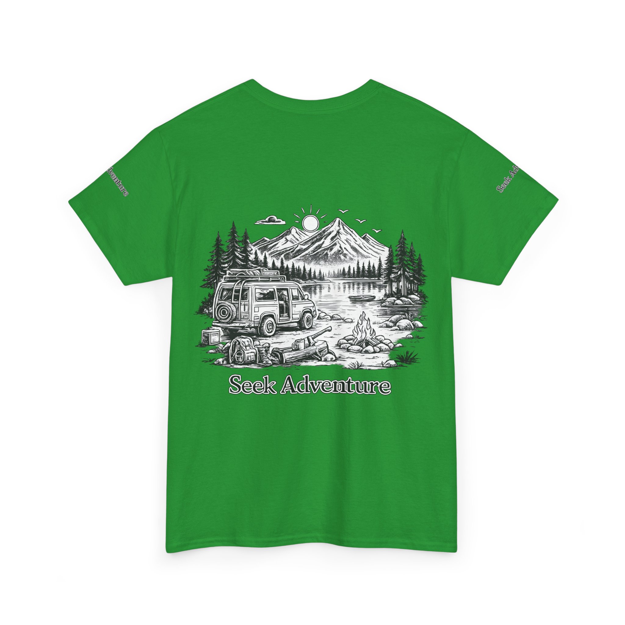 2643838964878752477_2048.jpeg Unisex Heavy Cotton Tee — "Seek Adventure" Design Minimal-Line