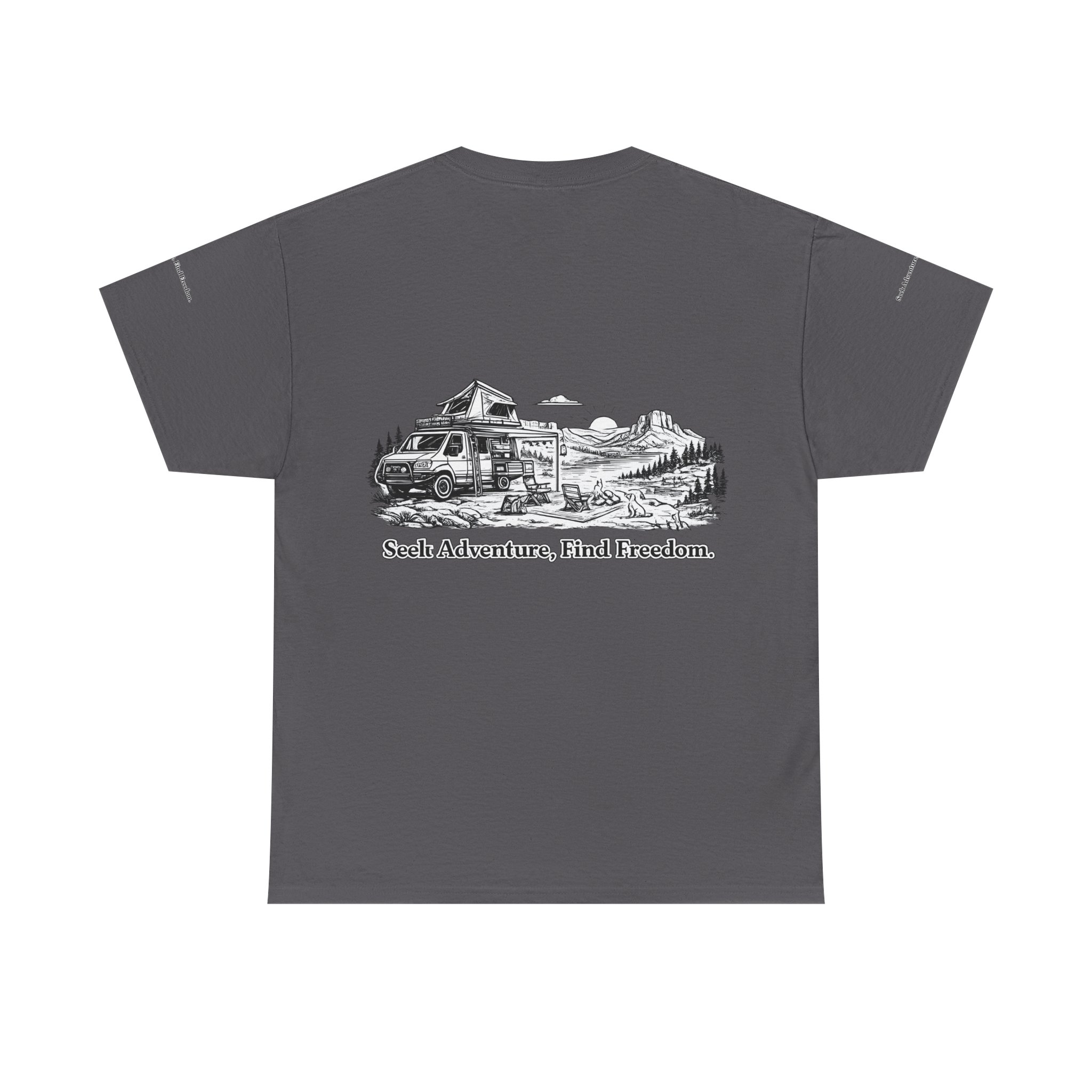 2653147833927568146_2048.jpeg Unisex Heavy Cotton Tee — "Seek Adventure, Find Freedom" Design Minimal-Line