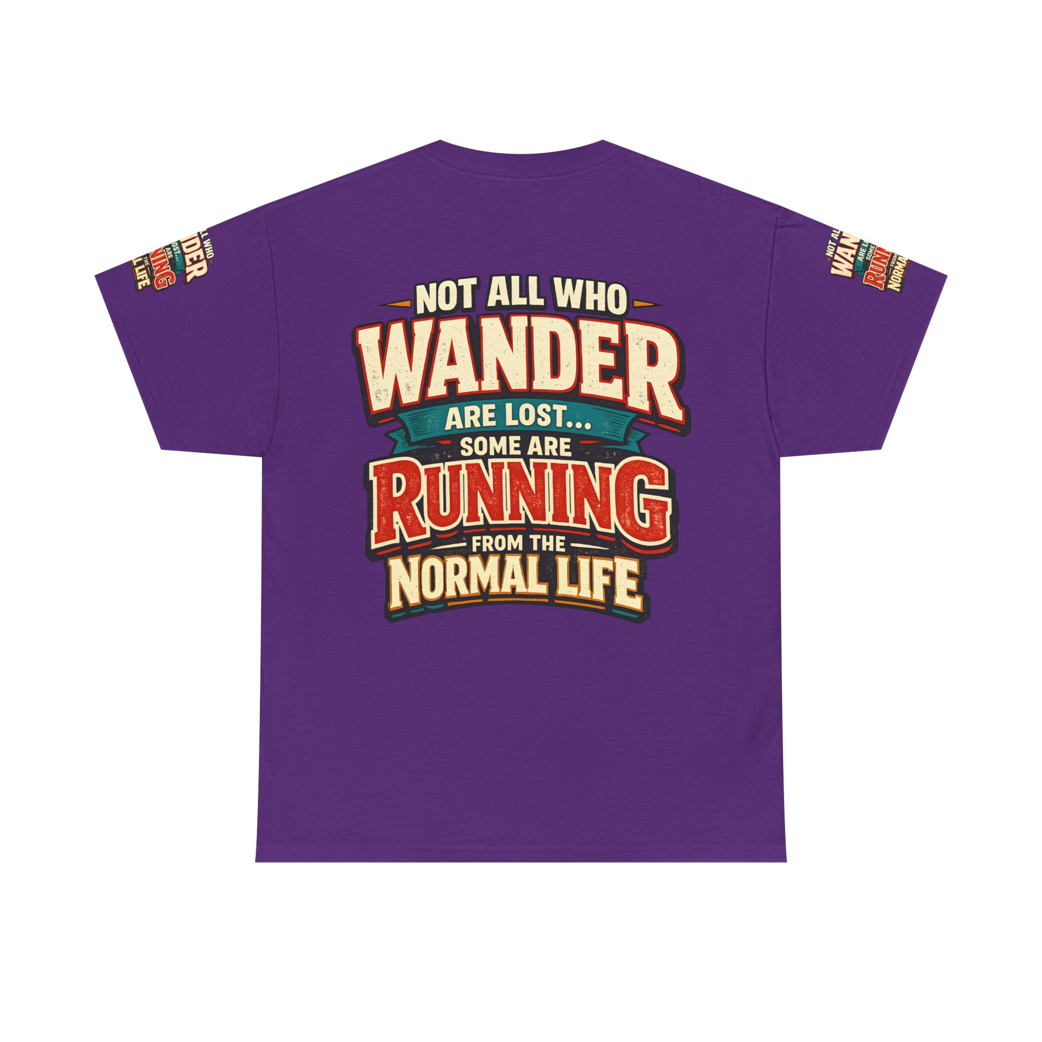 2660099776297033627_2048.jpeg Unisex Heavy Cotton Tee — "Not All Who Wander Are Lost" Design F**K-Line