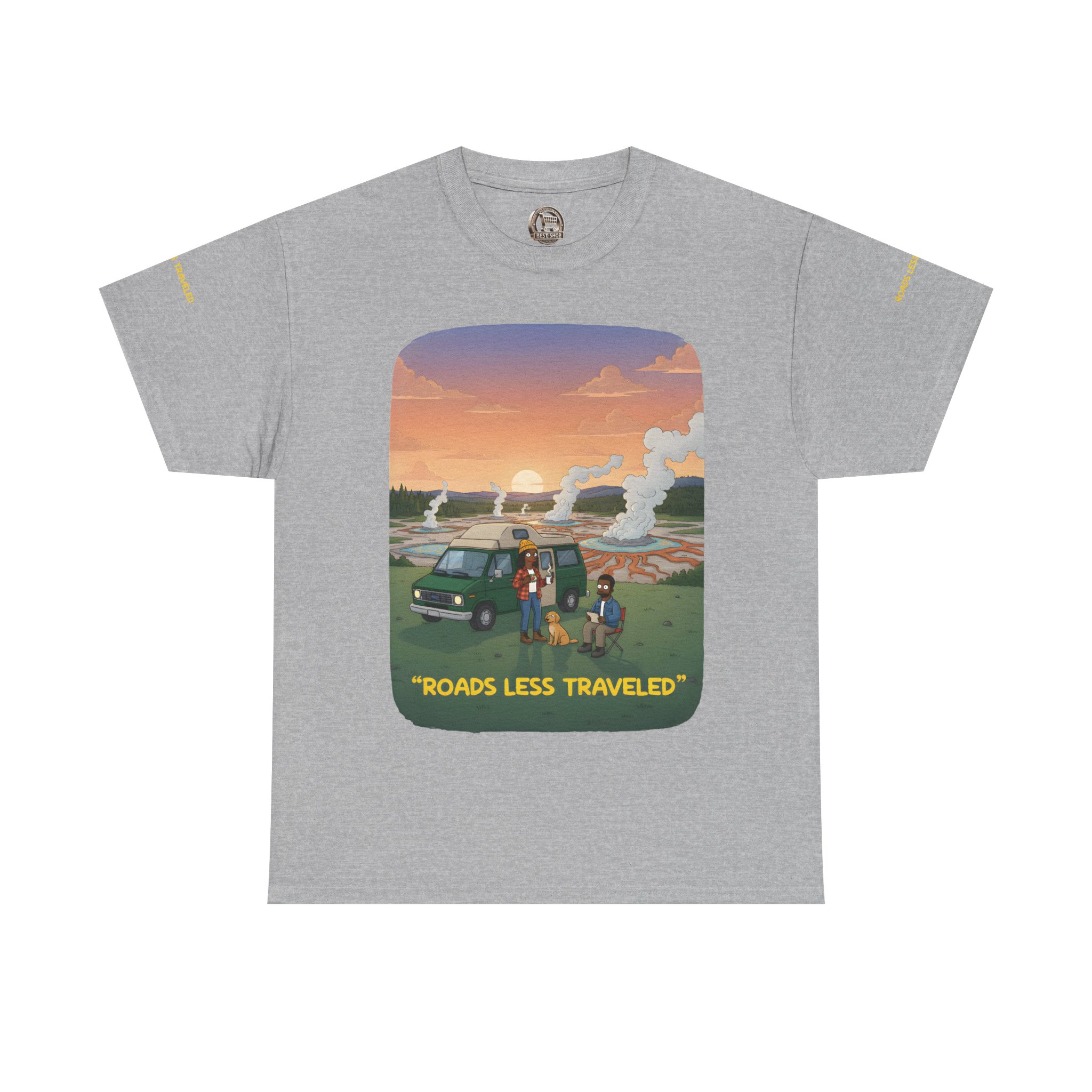 2661034218893721625_2048.jpeg Unisex Heavy Cotton Tee — "Roads Less Traveled" Design Sitcom-Line