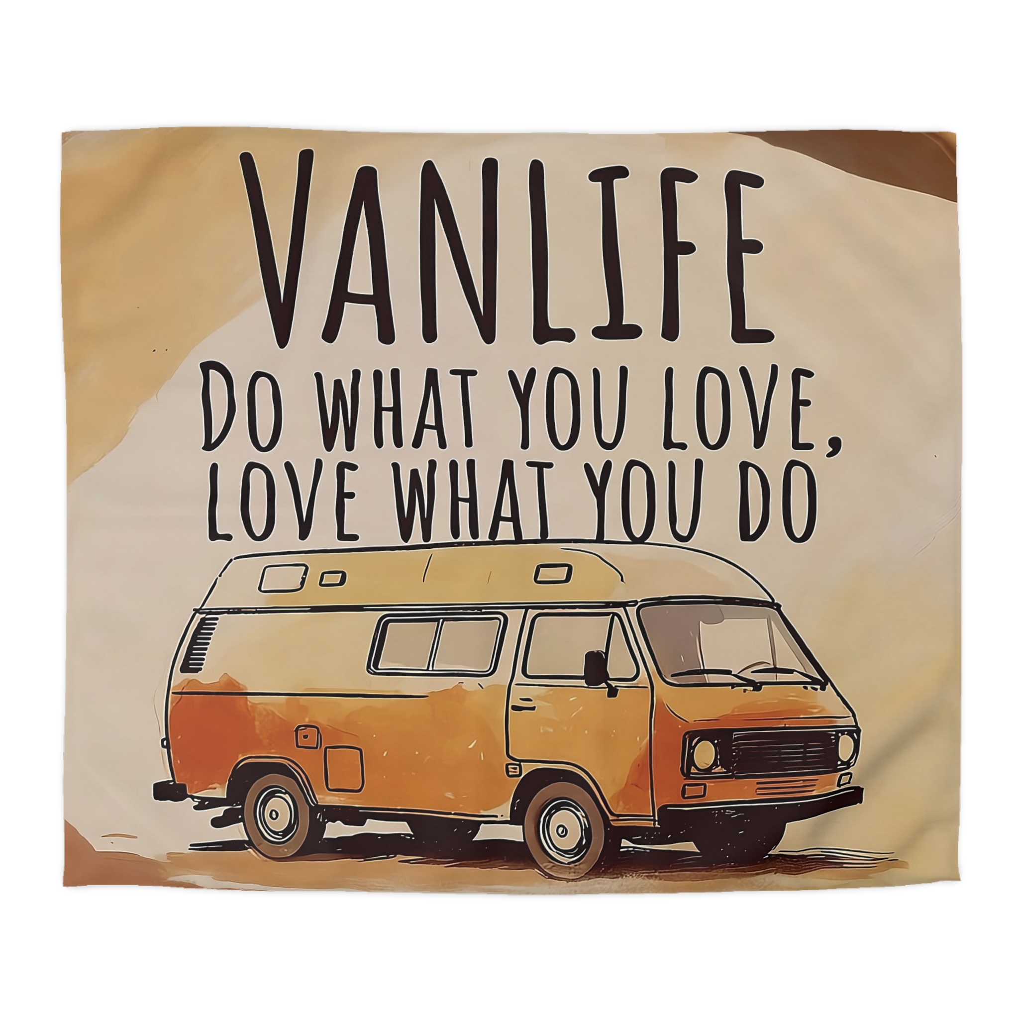 Duvet Cover – "Do What You Love, Love What You Do" Camper Comforter
