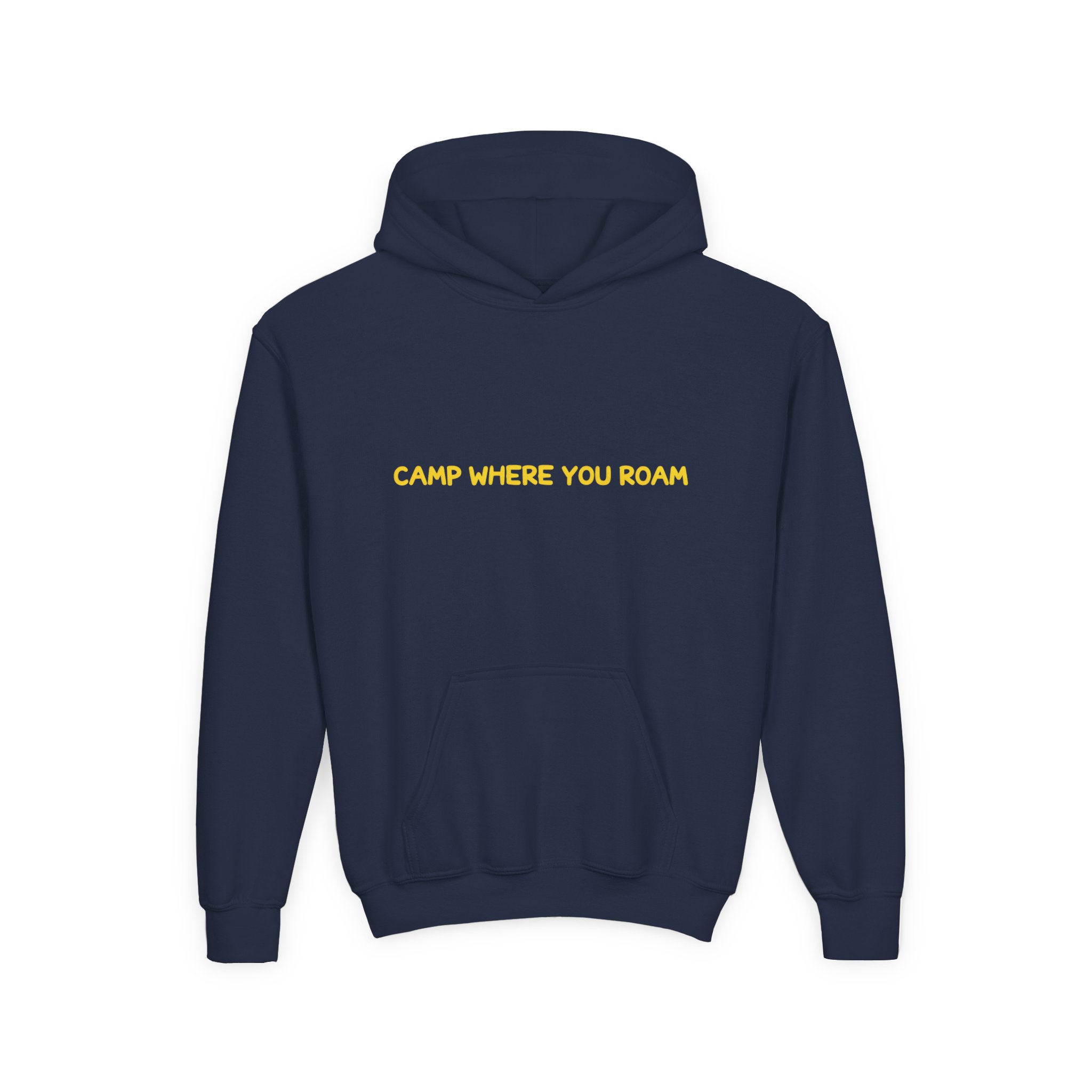 Youth Hoodie(Gildan) – "Camp Where You Roam" (Design Sitcom-Line)