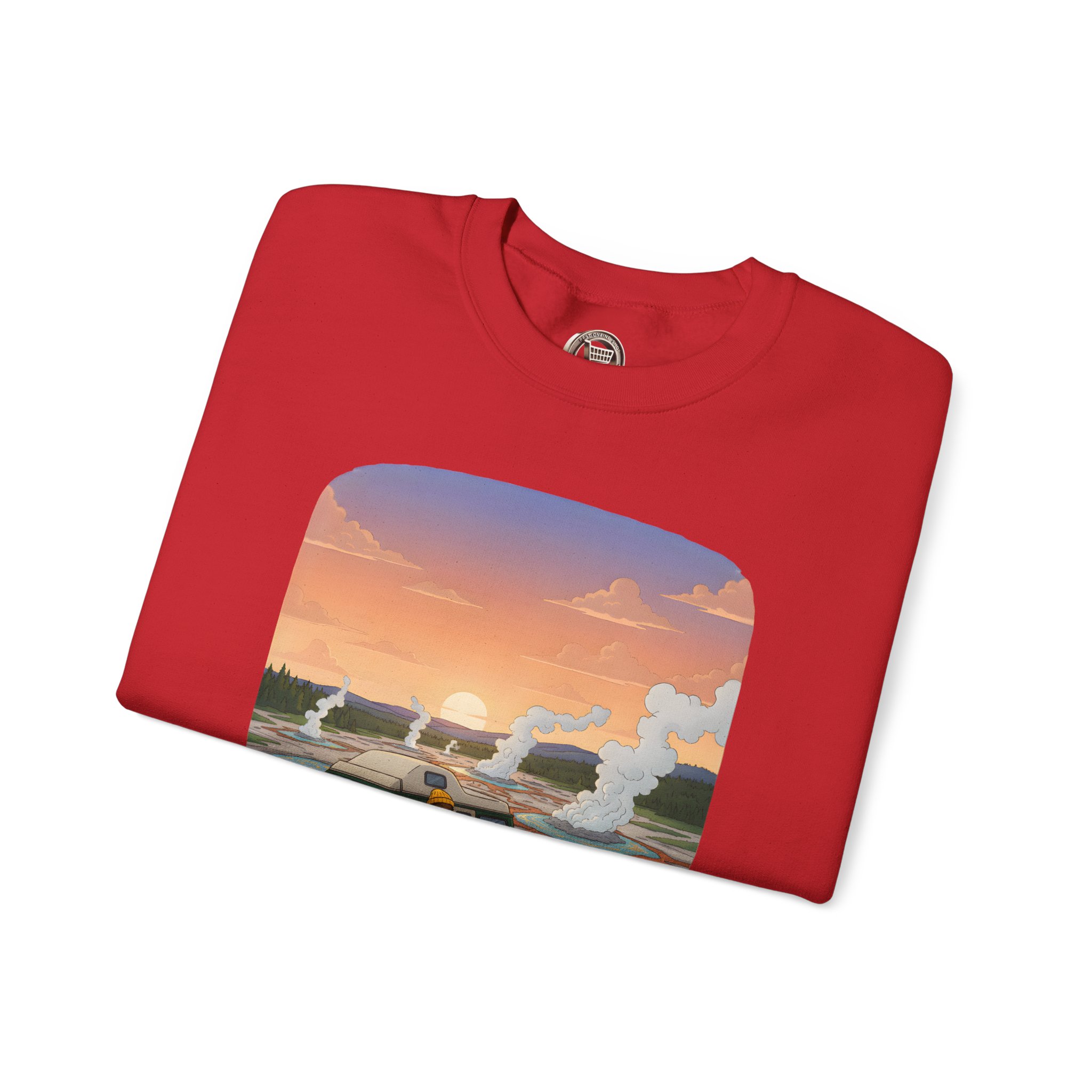 Unisex Heavy Blend™ Crewneck Sweatshirt — "Roads Less Traveled" Design Sitcom-Line