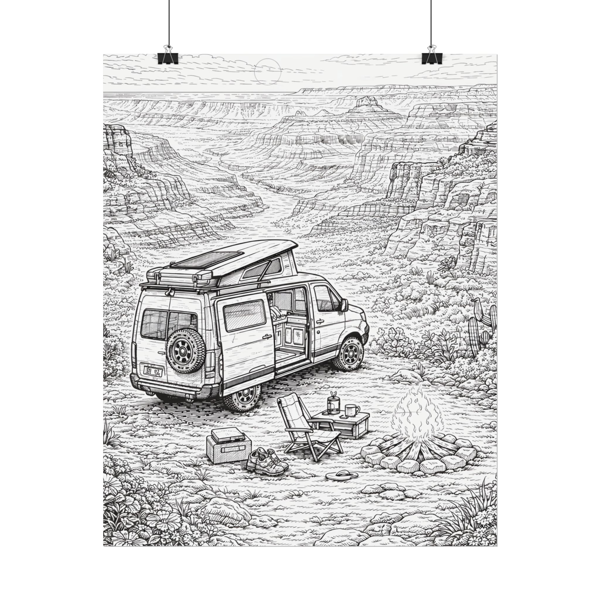 2707696949036014096_2048-1.jpeg Campervan Poster — Vintage RV Camping Landscape Wall Art