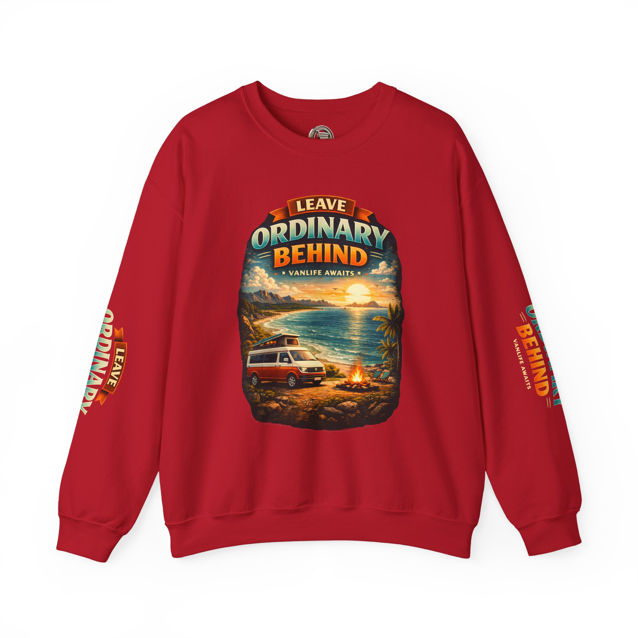 Unisex Heavy Blend™ Crewneck Sweatshirt — "Leave Ordinary Behind" Design Scenic-Line
