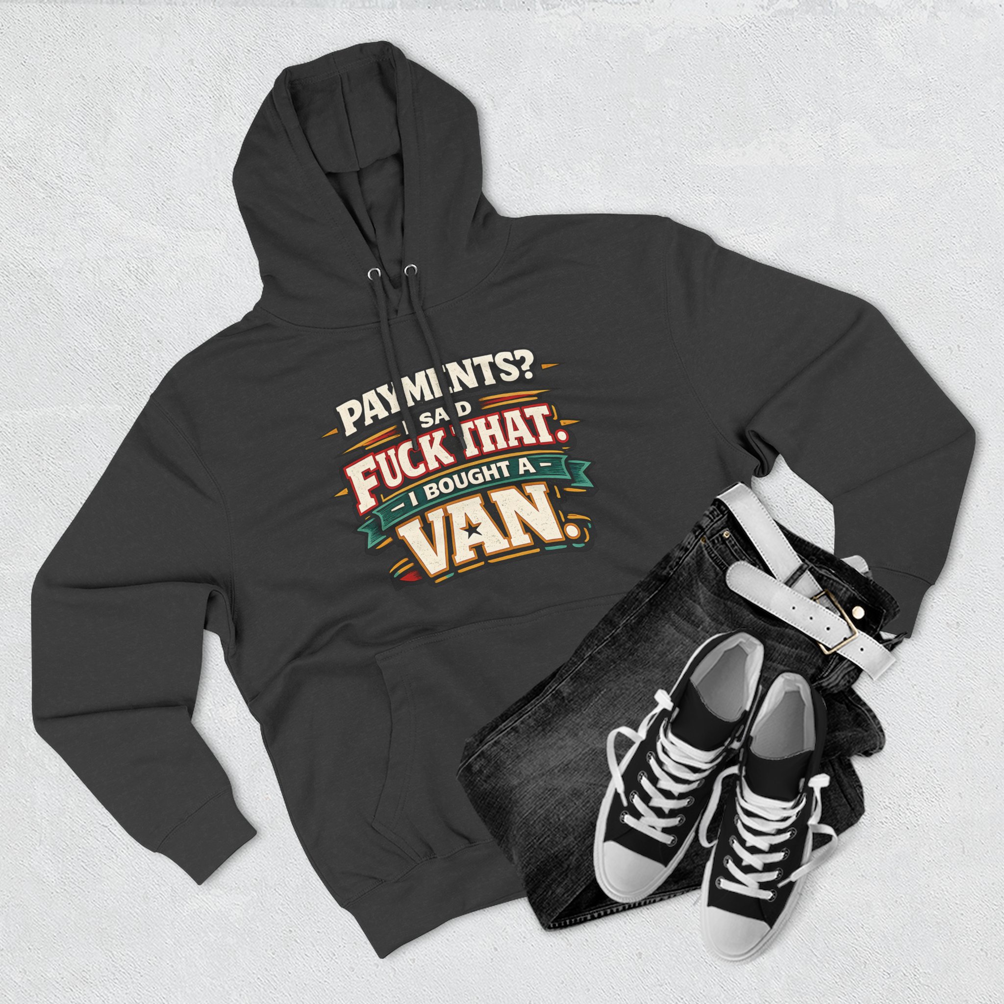 2736648229570802904_2048.jpeg Three-Panel Fleece Hoodie - "Payments?I Said" Design F**K-Line
