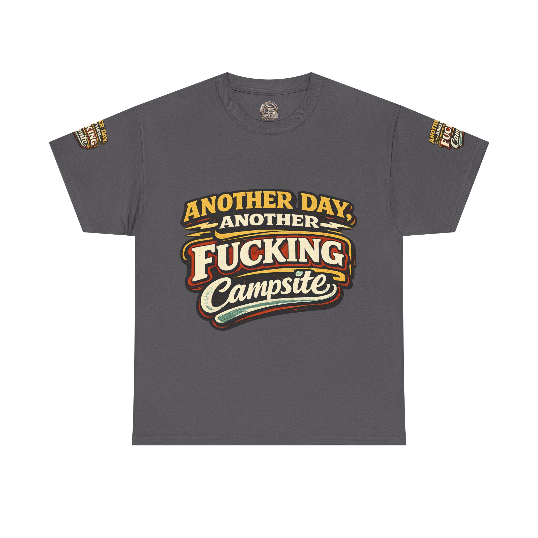 Unisex Heavy Cotton Tee — "Another Day" Design F**K-Line