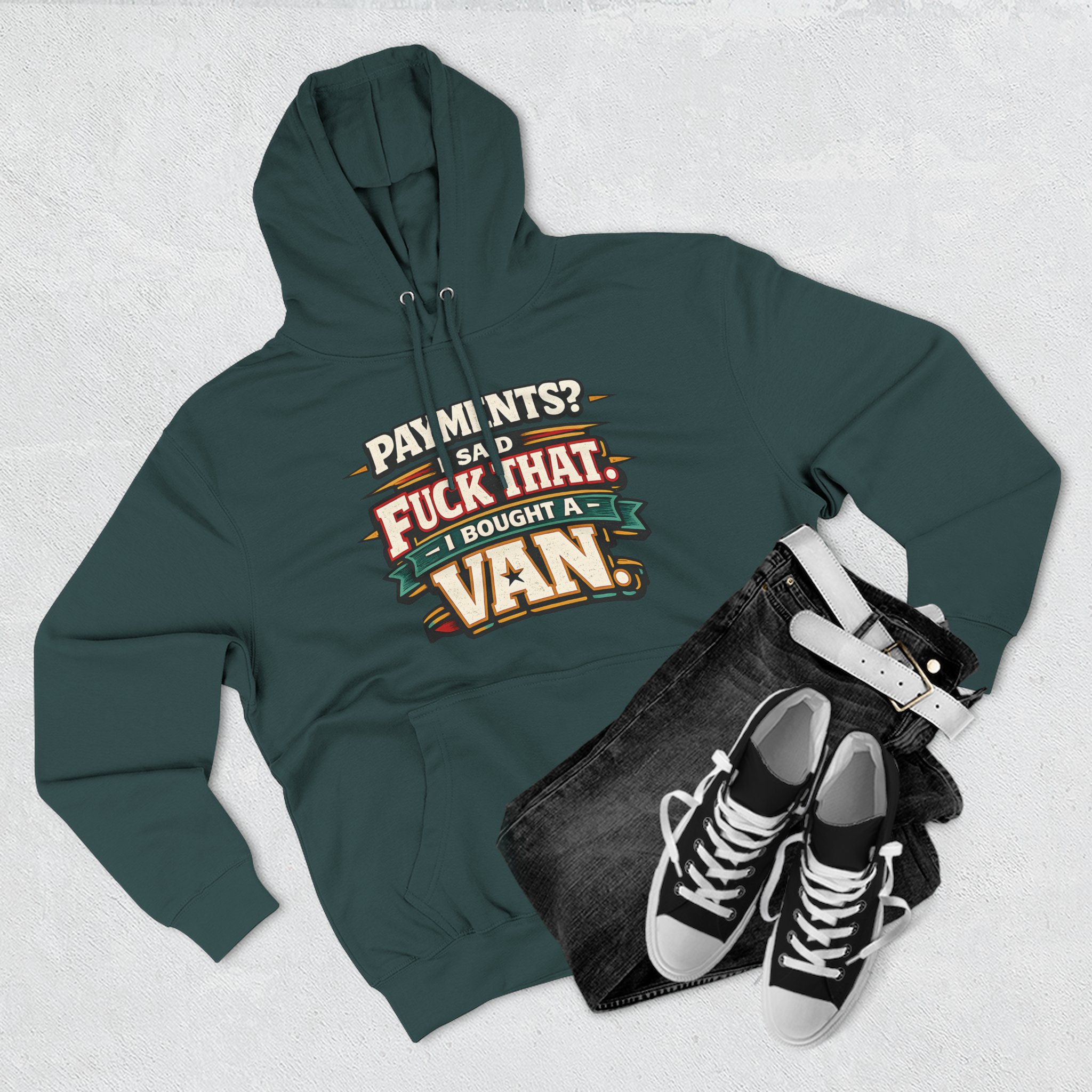 2766745409497492015_2048.jpeg Three-Panel Fleece Hoodie - "Payments?I Said" Design F**K-Line