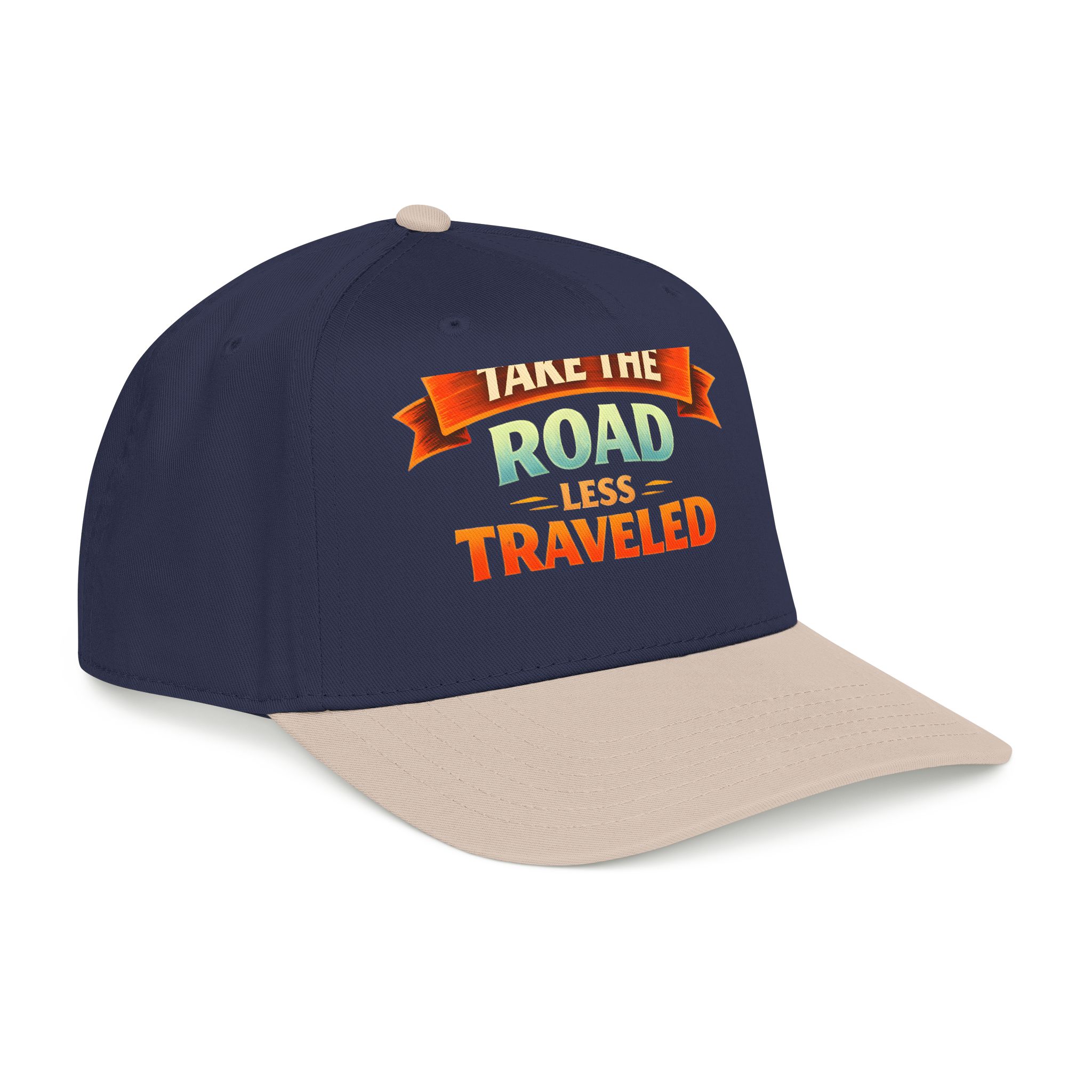 Baseball Cap - "Take The Road Less Traveled" Design Scenic-Line