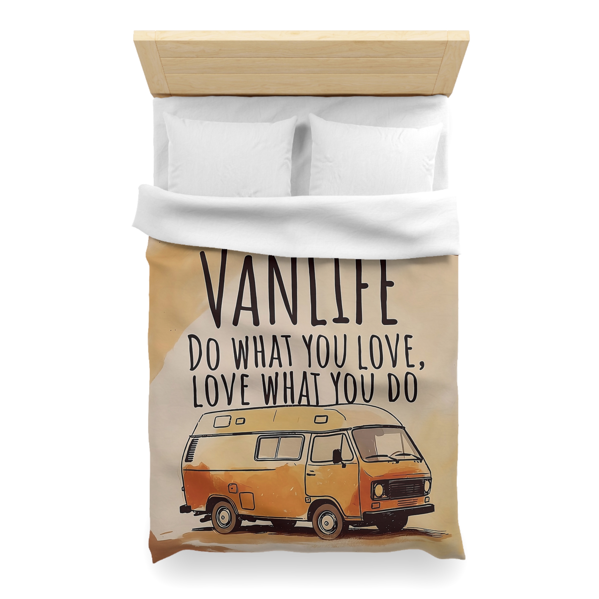 Duvet Cover – "Do What You Love, Love What You Do" Camper Comforter